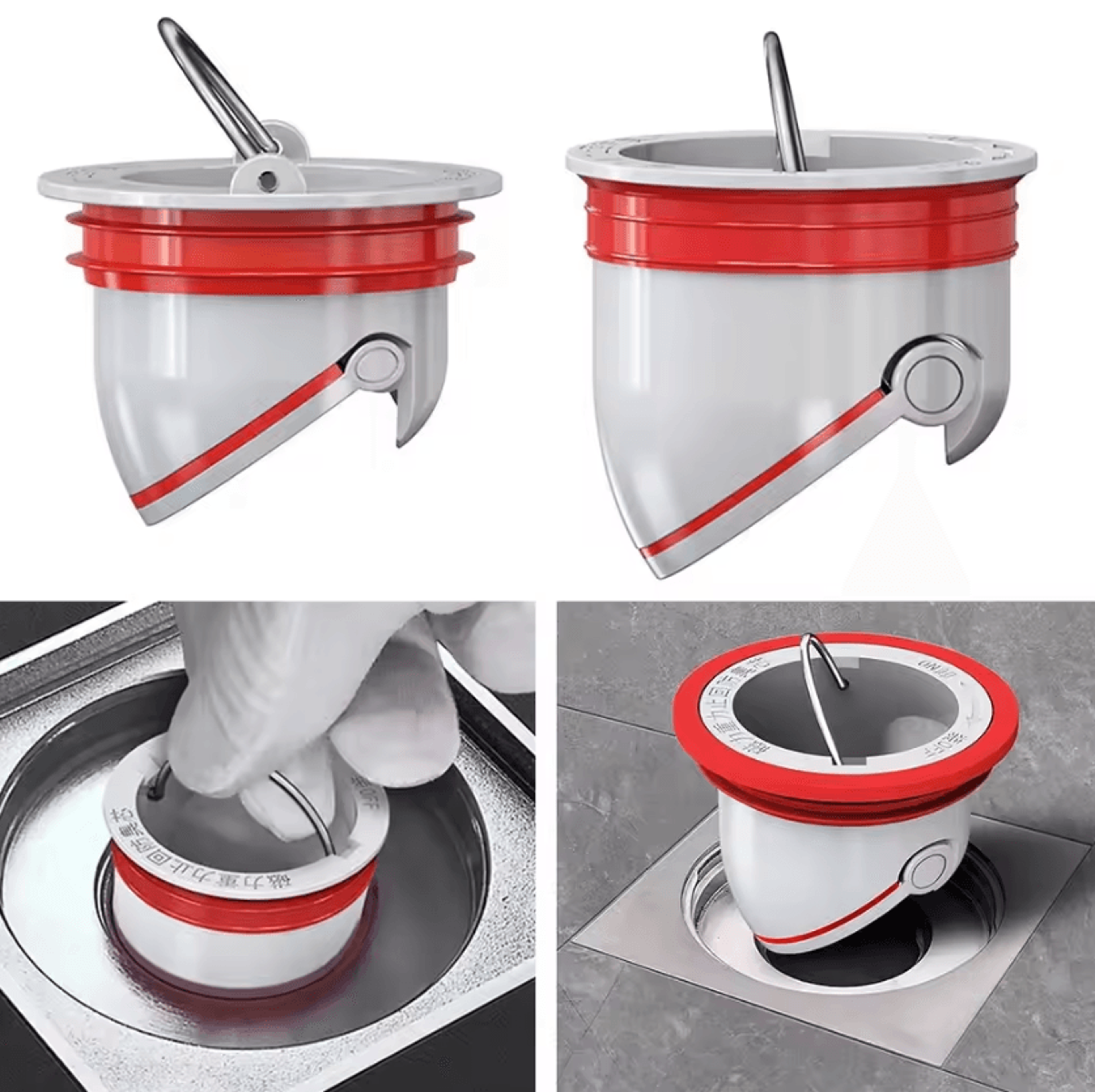 anti-odor floor drain core – self-closing sewer valve & anti-clog filter