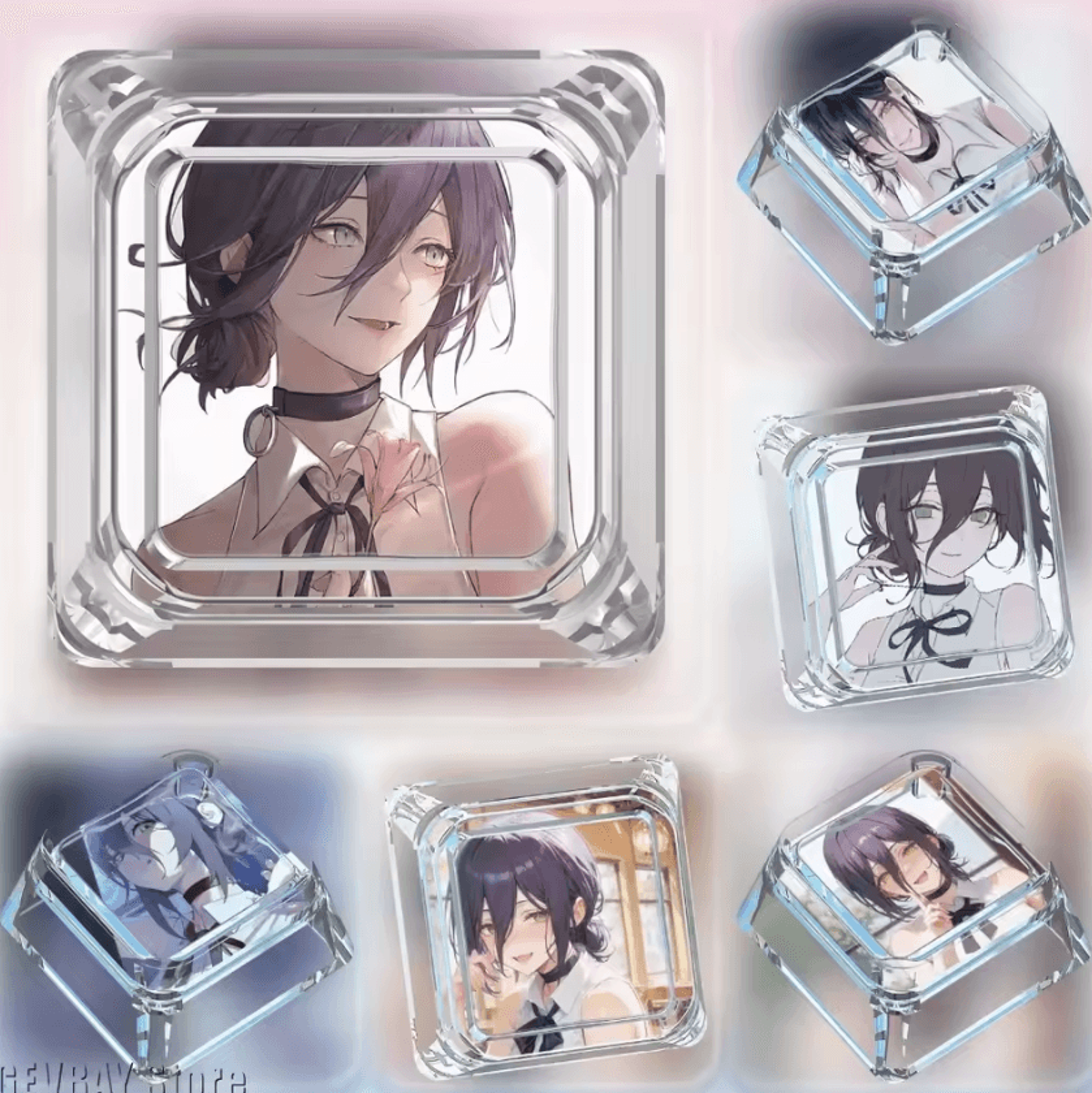 reze anime keycap 1u – cute chainsaw man artisan mechanical keyboard keycap