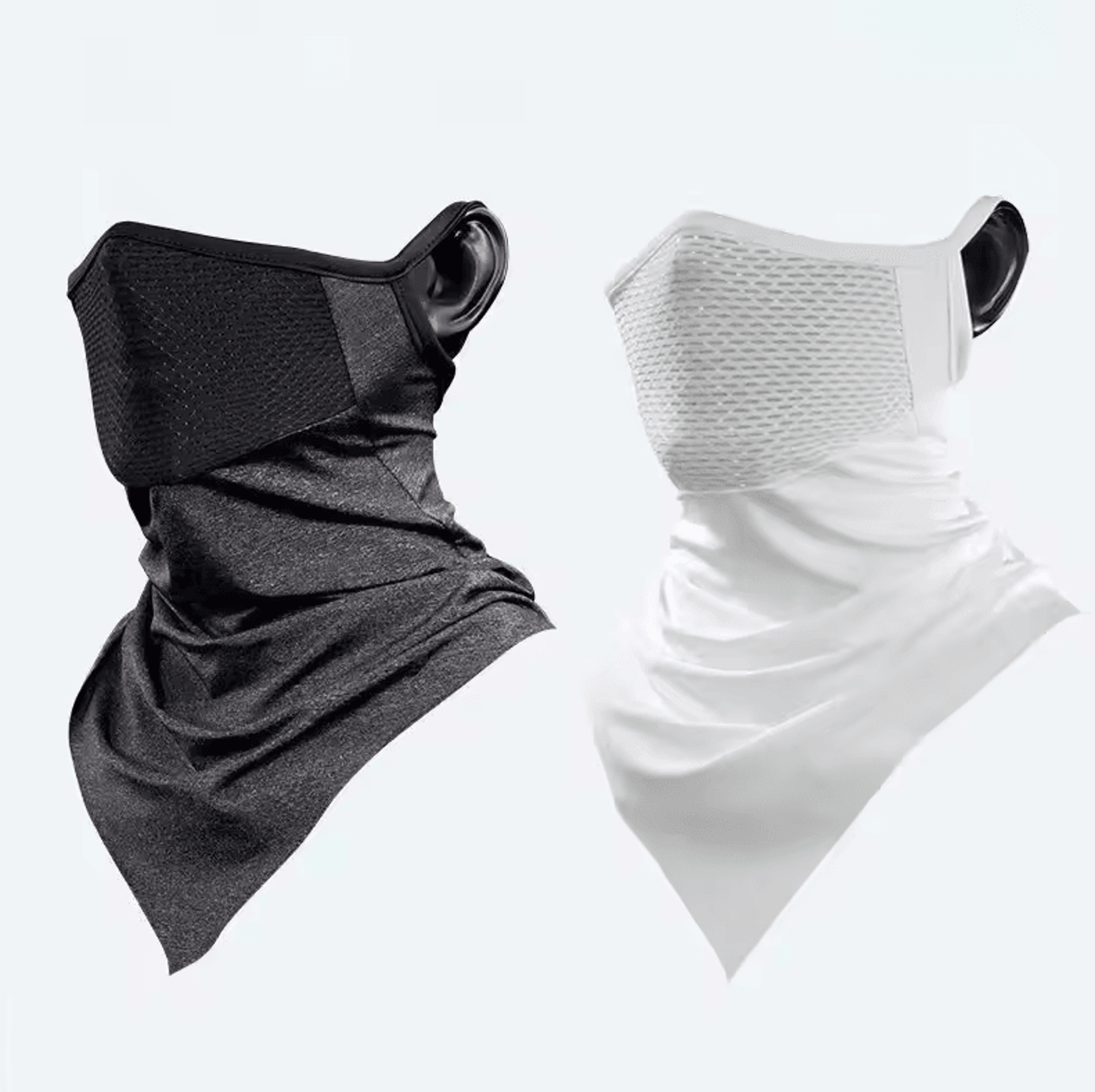 ice silk uv protection cycling face mask – breathable full coverage bandana for summer outdoor use