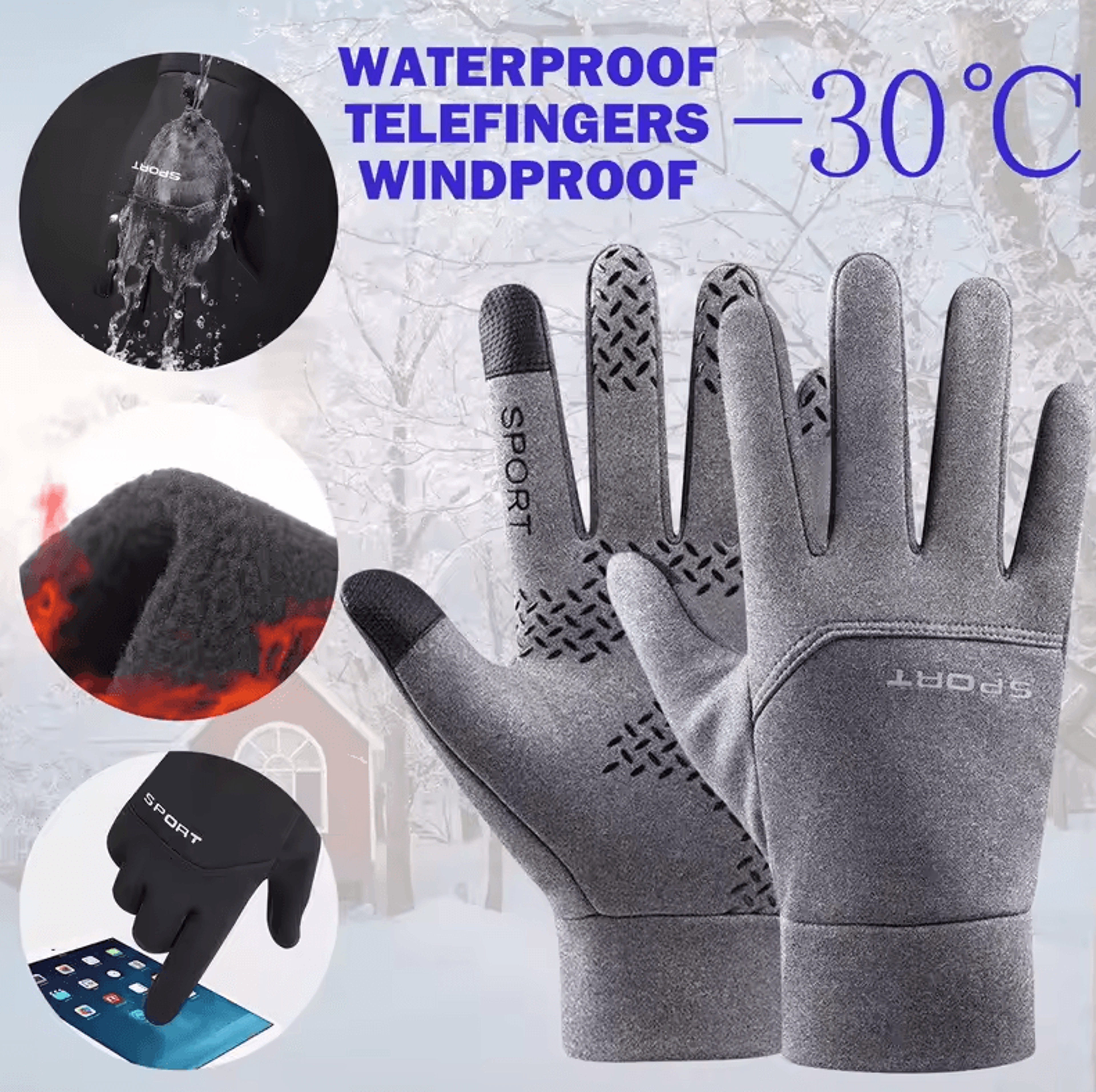 stormgrip winter motorcycle gloves – waterproof windproof touchscreen riding gloves