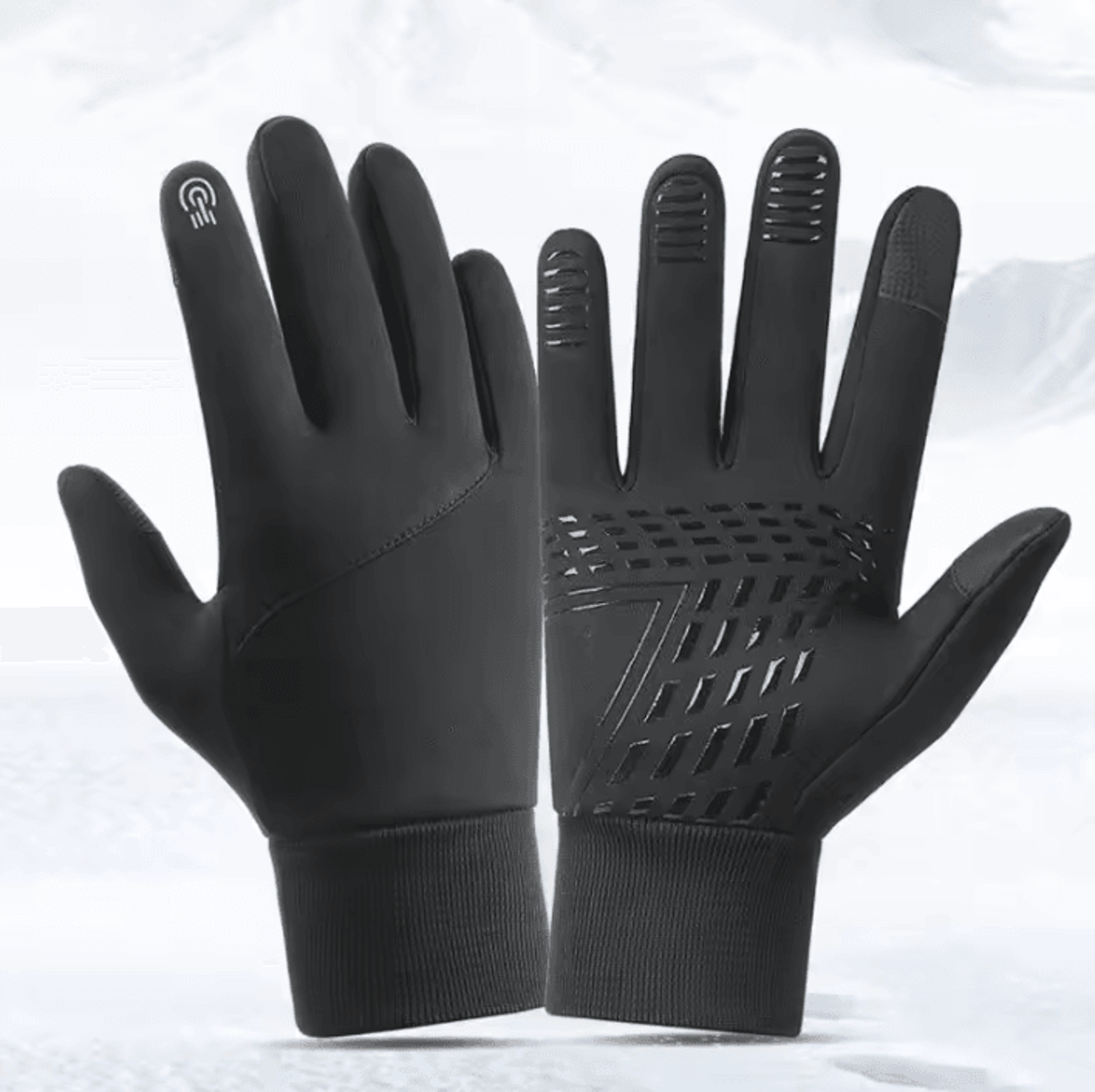 thermaride winter cycling gloves – water-repellent touchscreen gloves with anti-slip grip
