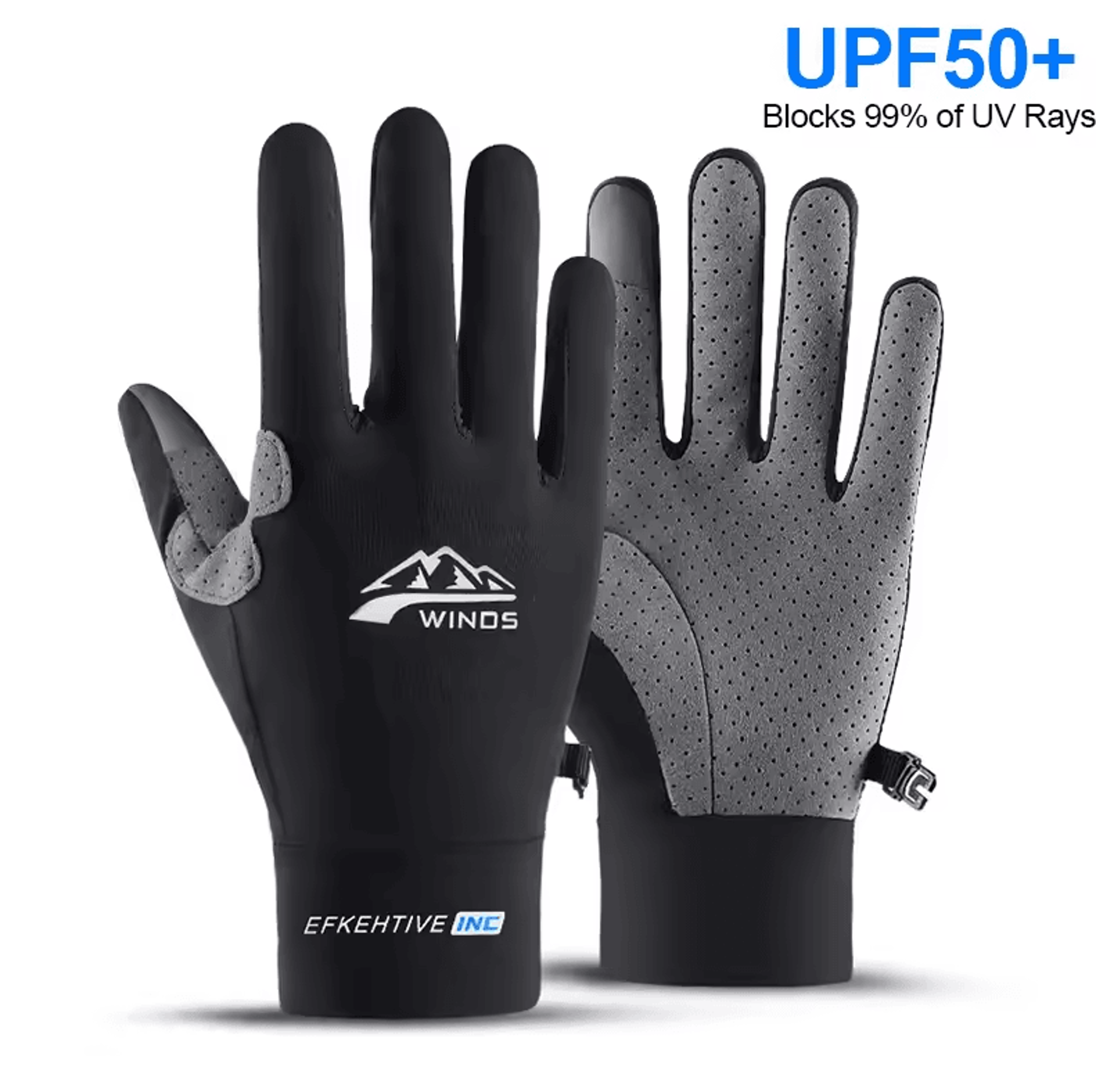 coolguard ice silk uv protection gloves – breathable touchscreen summer driving & cycling gloves