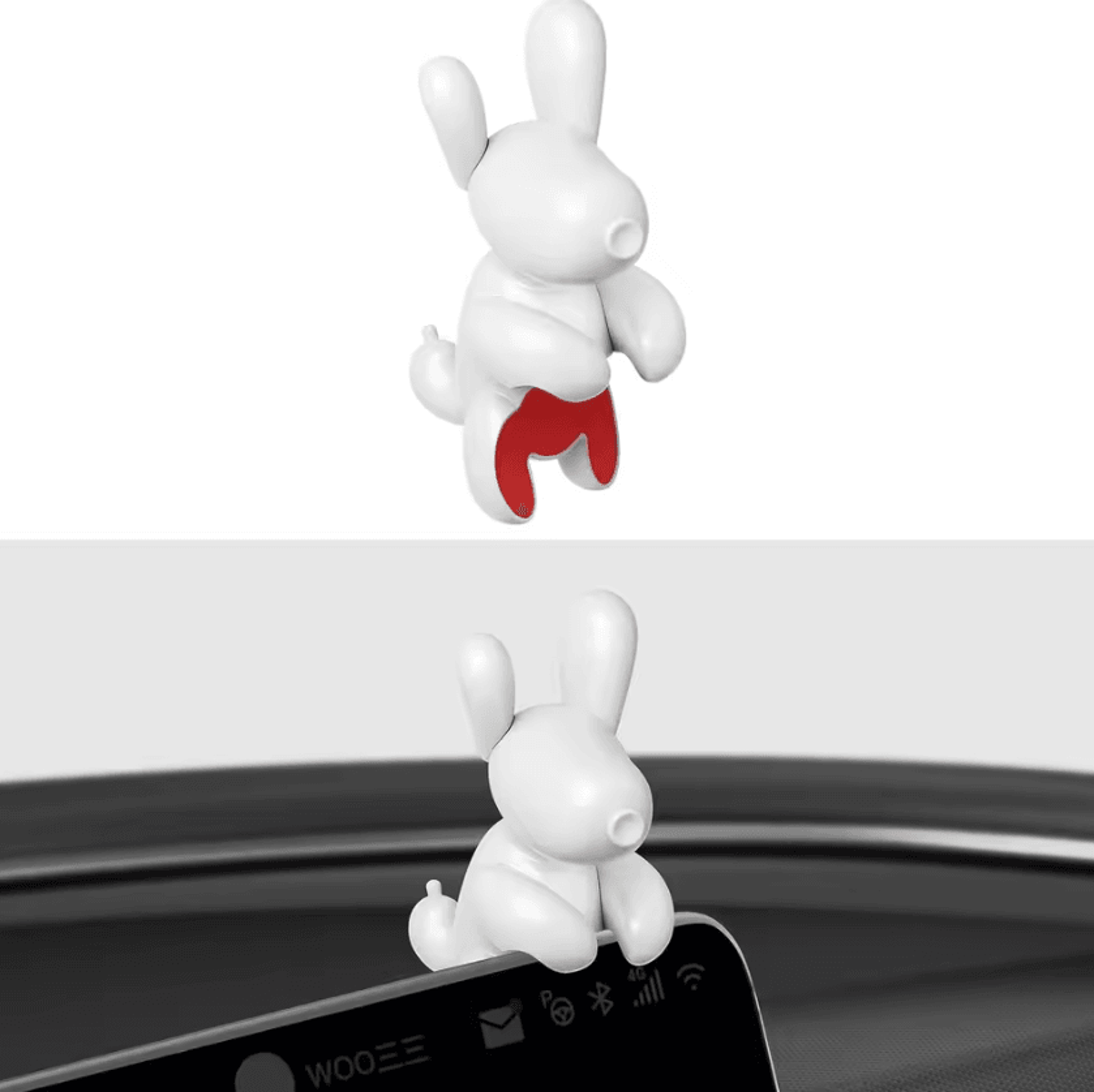 tesla dog mode mini screen ornament – cute dashboard decoration for model 3 & model y