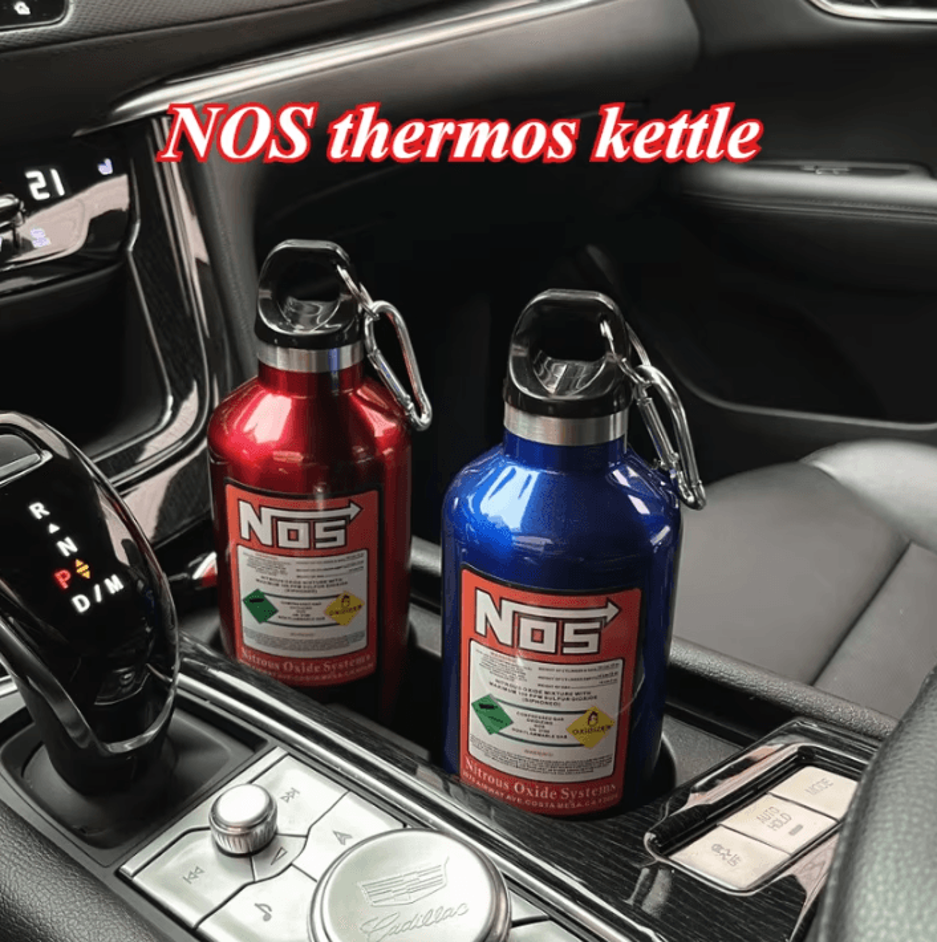 nos nitrogen cylinder stainless steel thermos cup 500ml car interior drink bottle