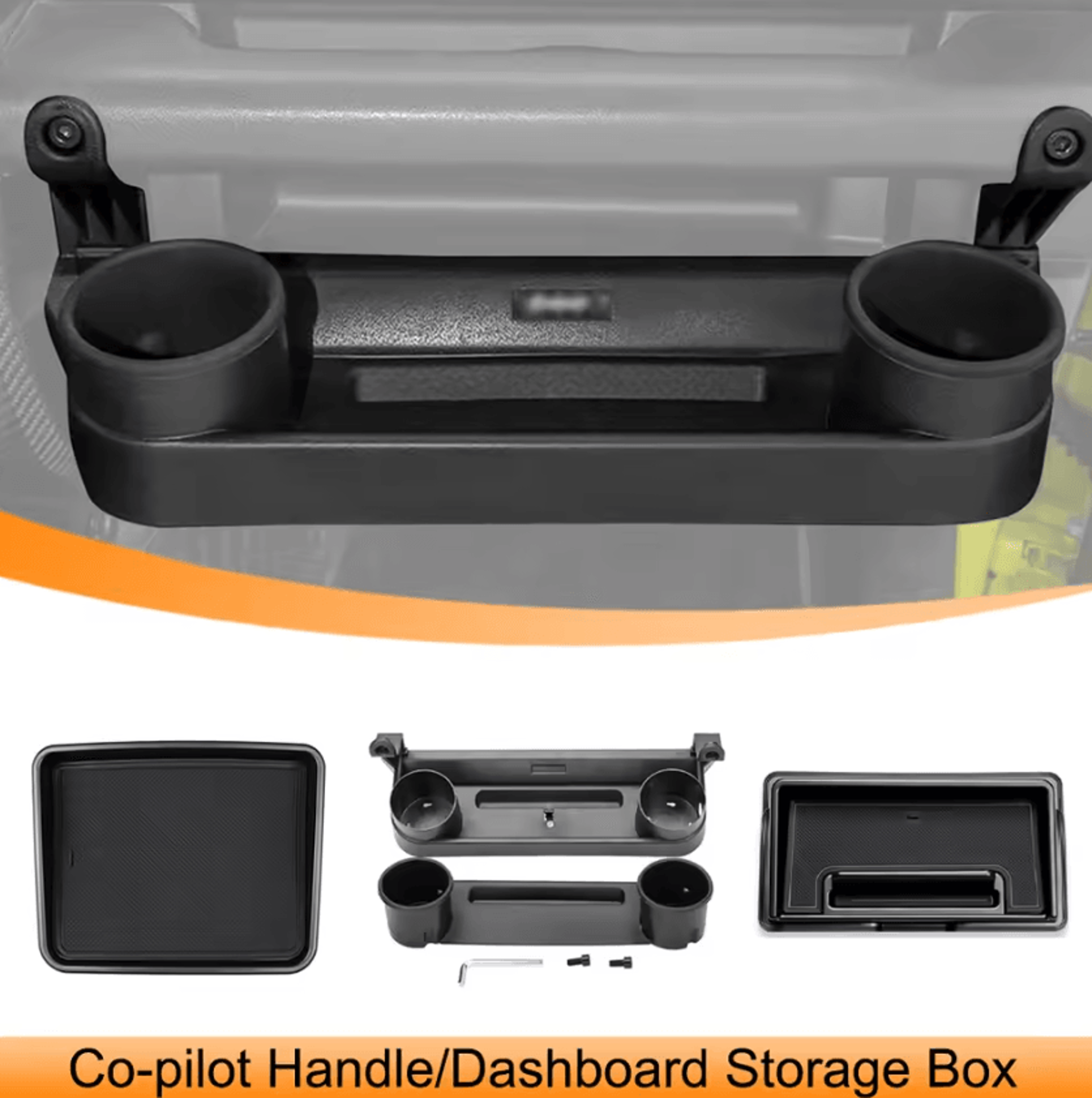suzuki jimny jb64 jb74 co-pilot handle storage organizer tray dashboard console box