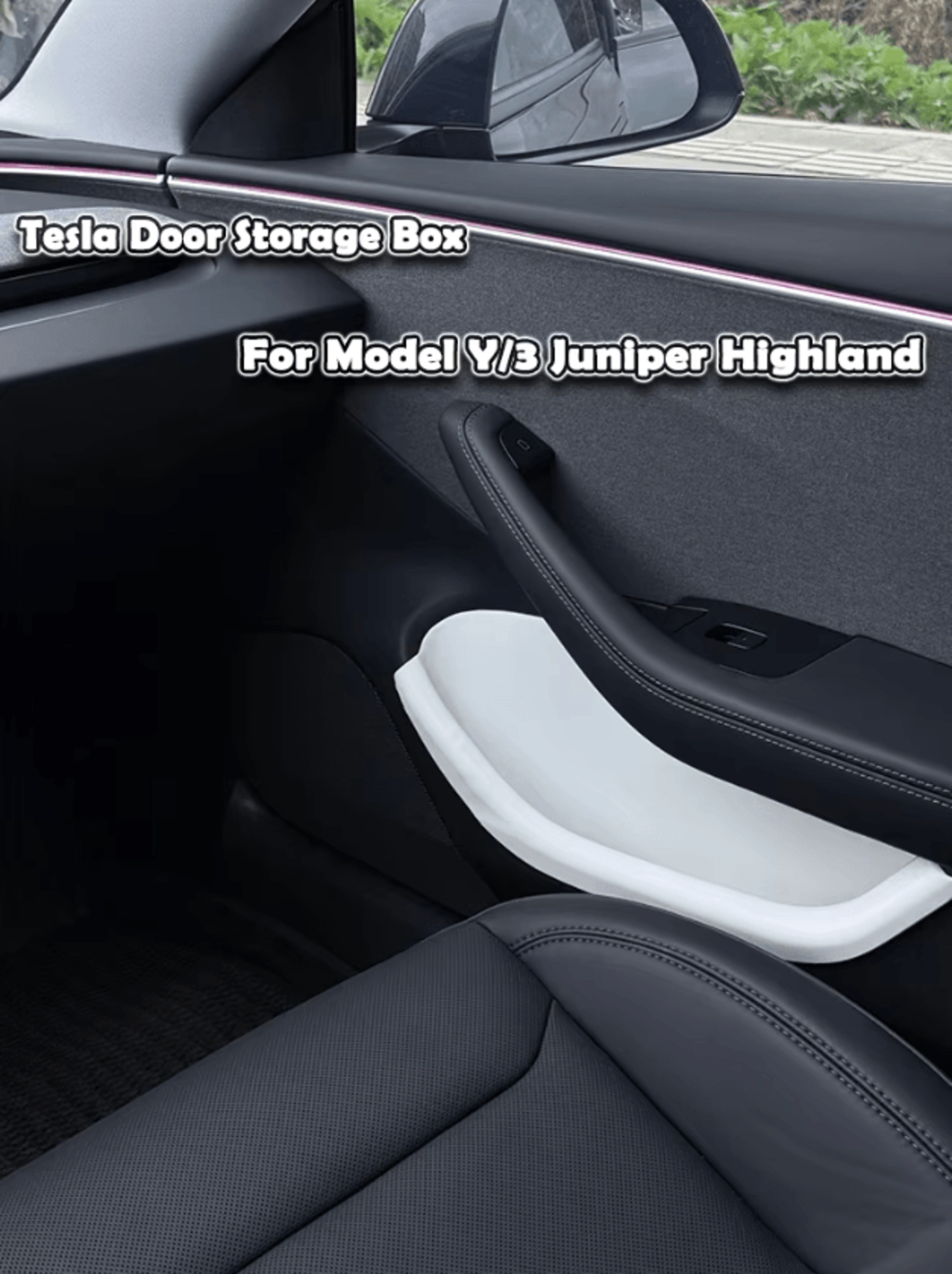 tesla model y juniper tpe door storage organizer set