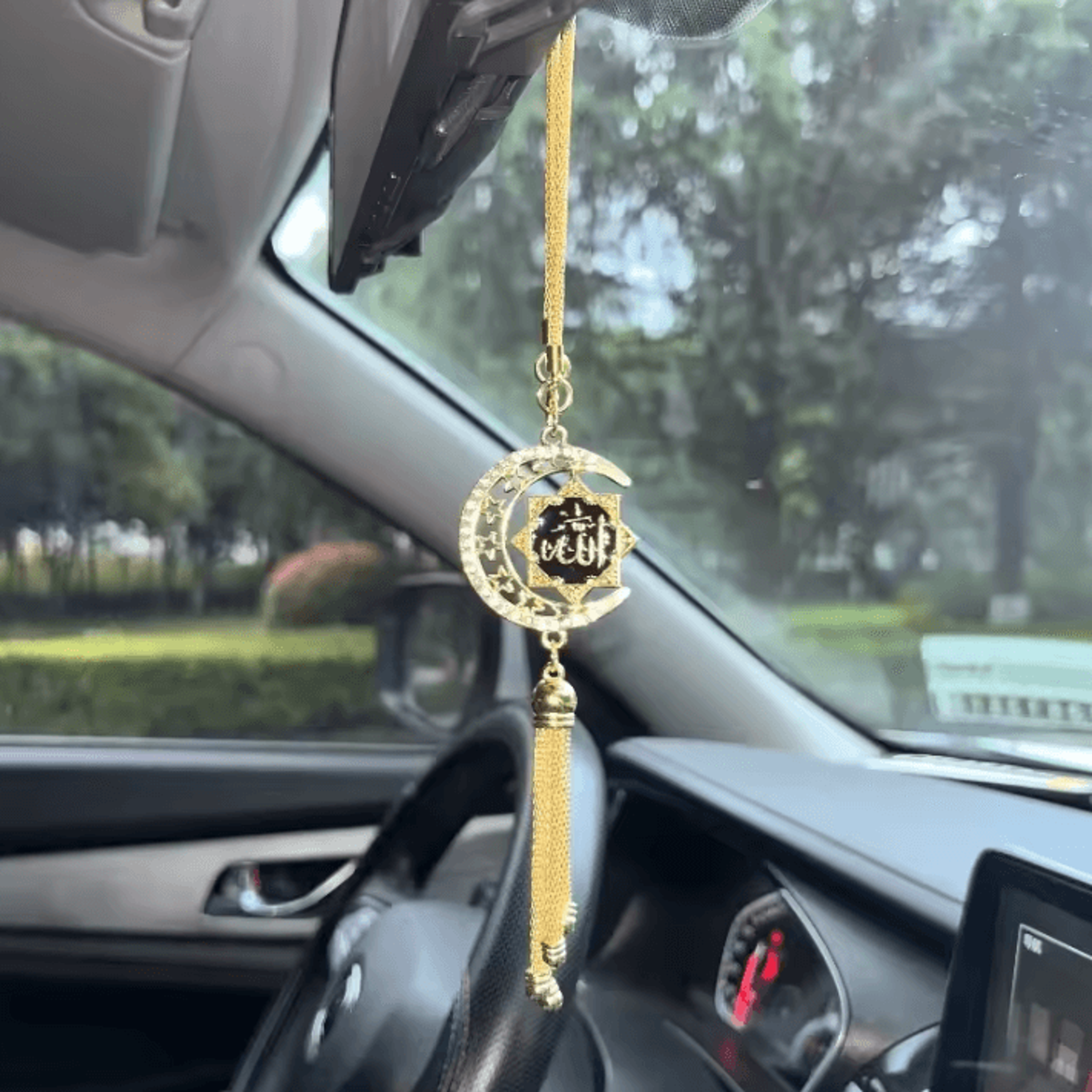 islamic style car hanging ornament – elegant faith-inspired rearview mirror accessory