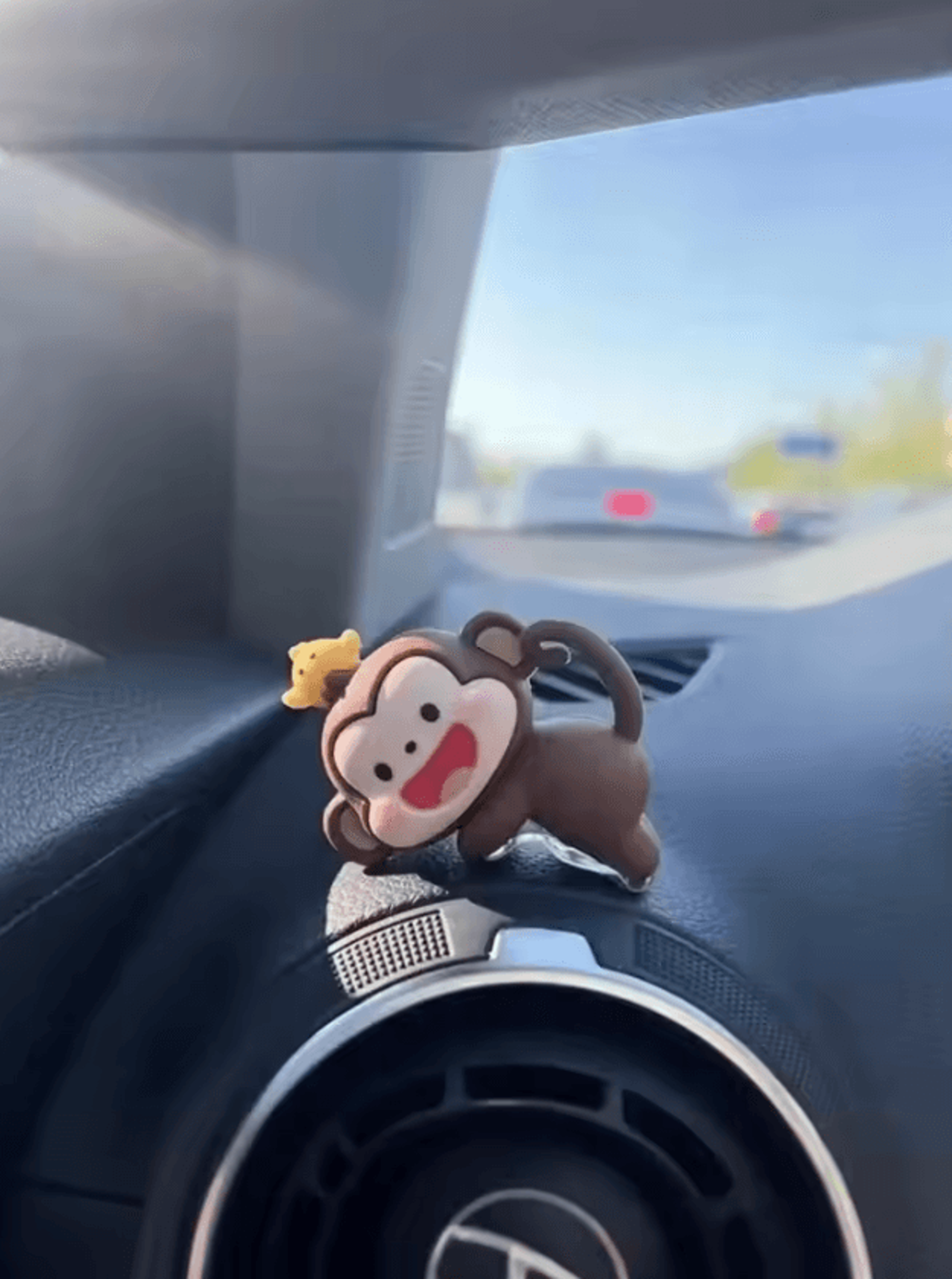 adorable mini monkey car ornament
