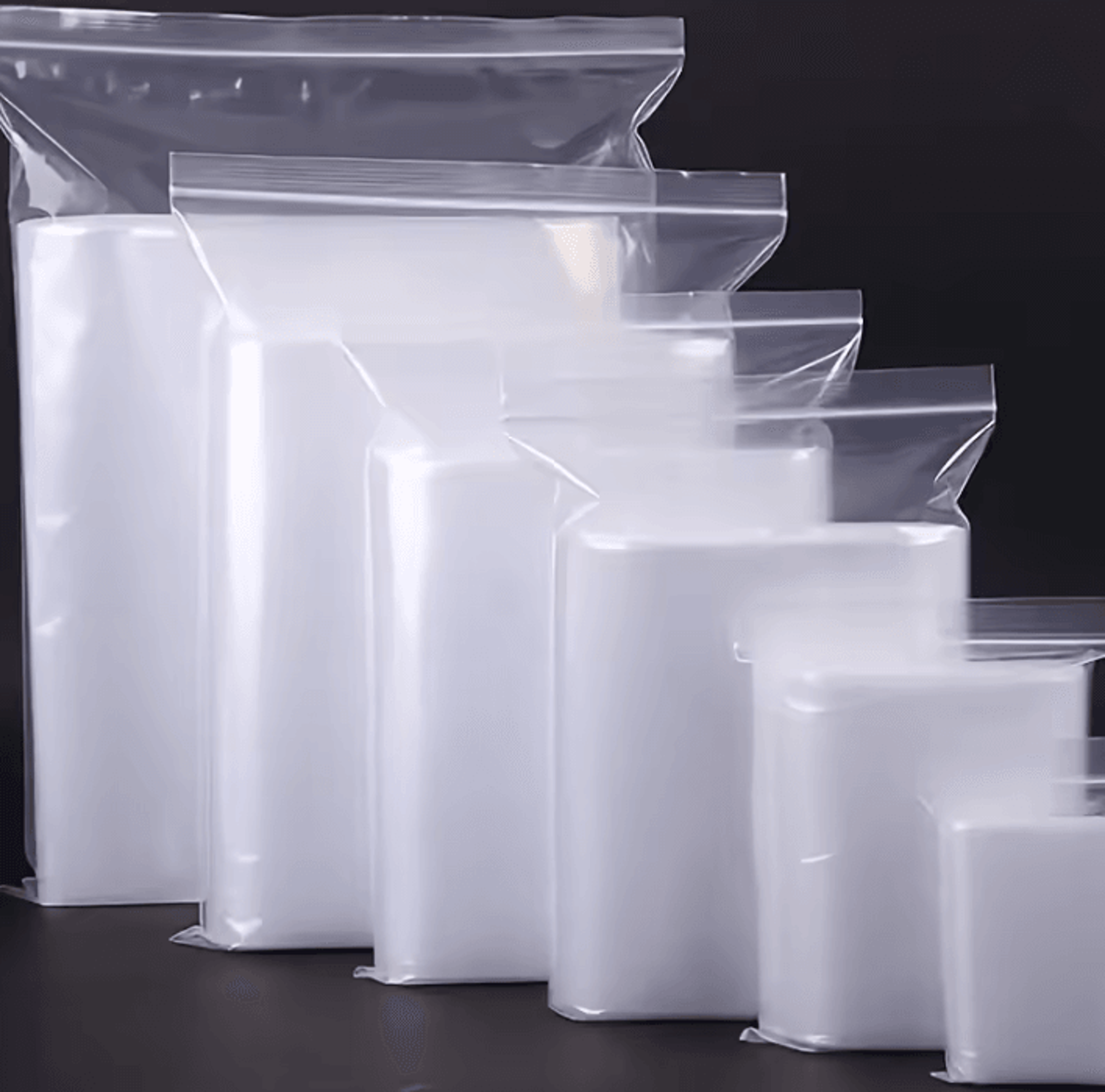 freshguard clear zipper storage bags – 100pcs multi-purpose organizer pack