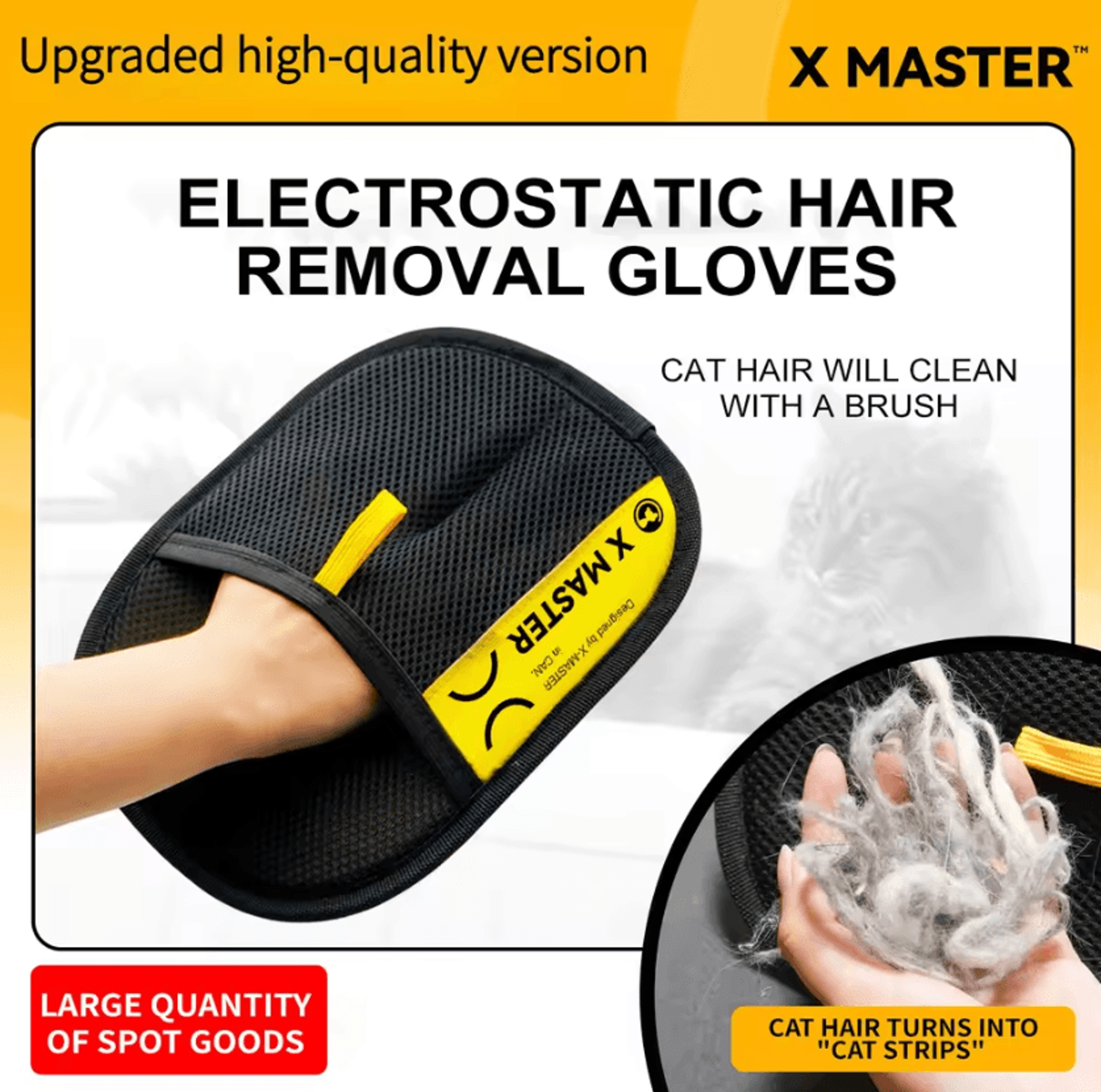 furease static-free pet grooming gloves