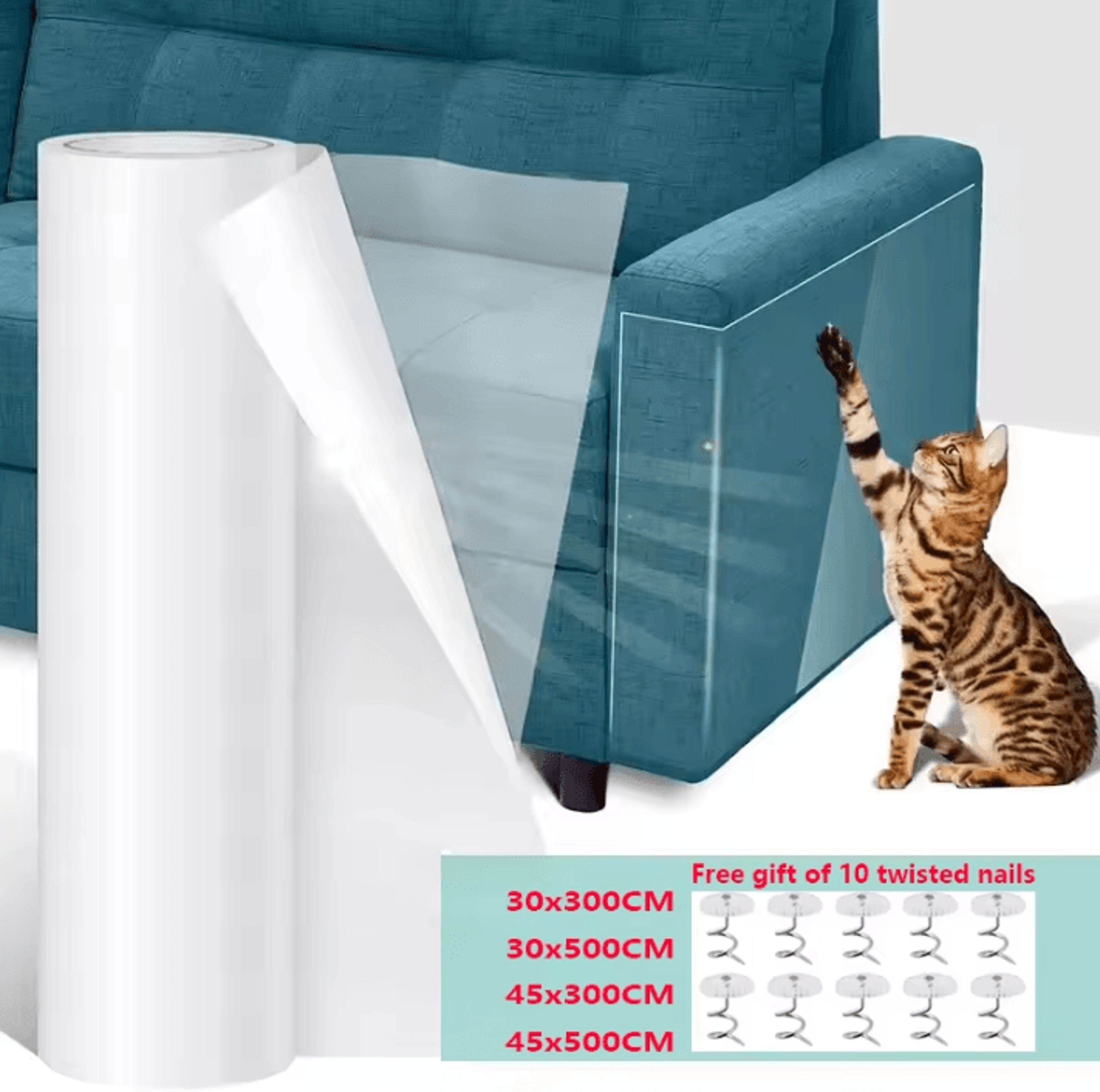 catguard transparent furniture protection tape