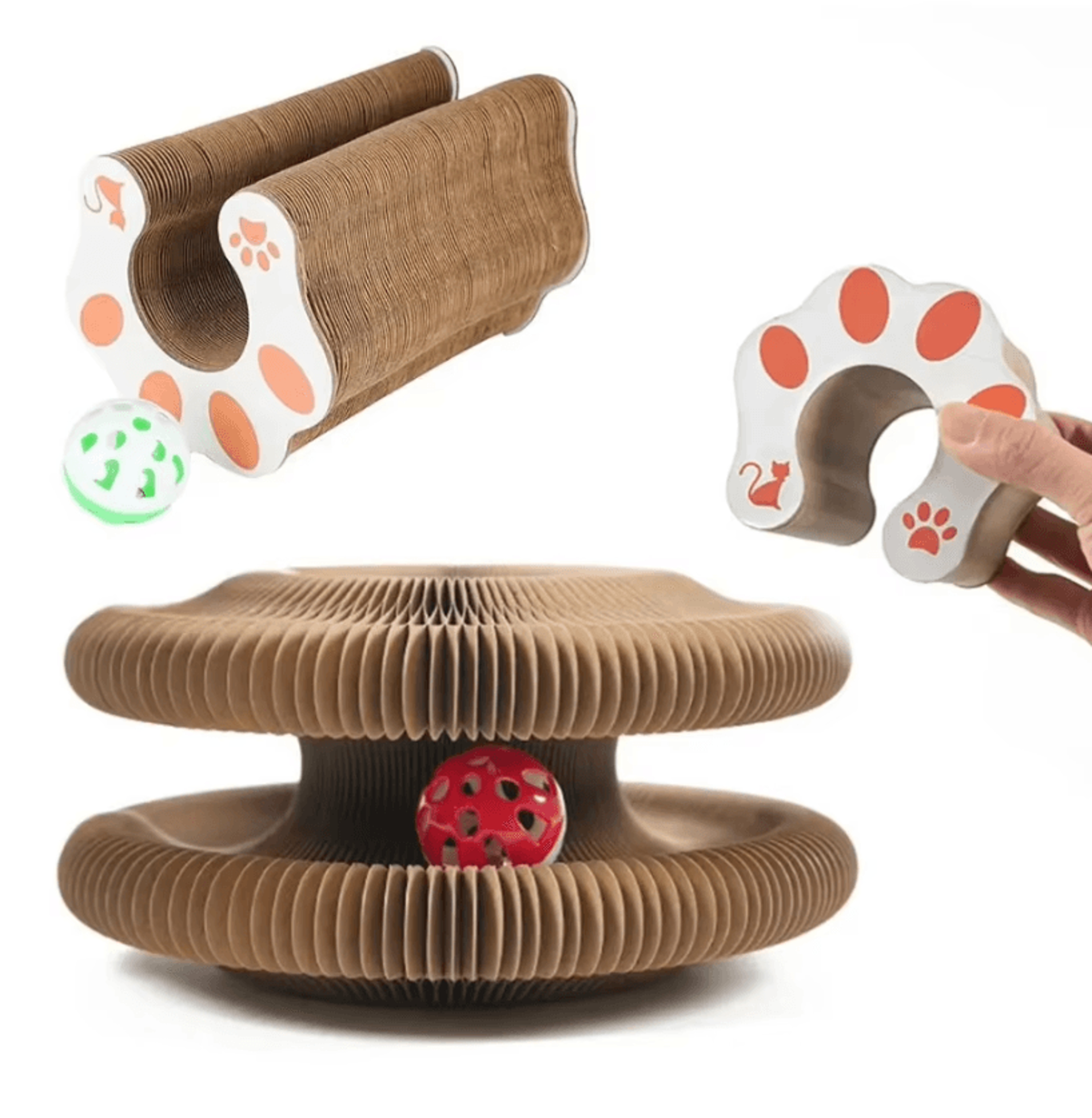 flexiscratch transformable kitty kurlz cat scratching toy