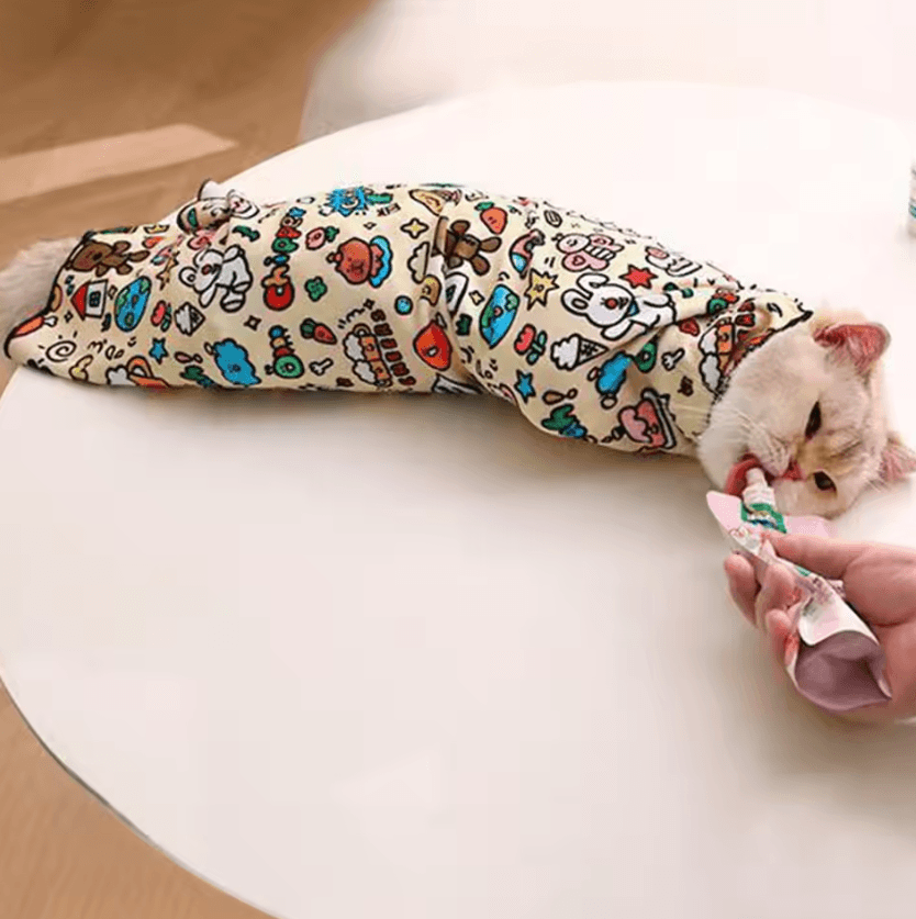 snugglewrap anti-escape cat grooming burrito wrap