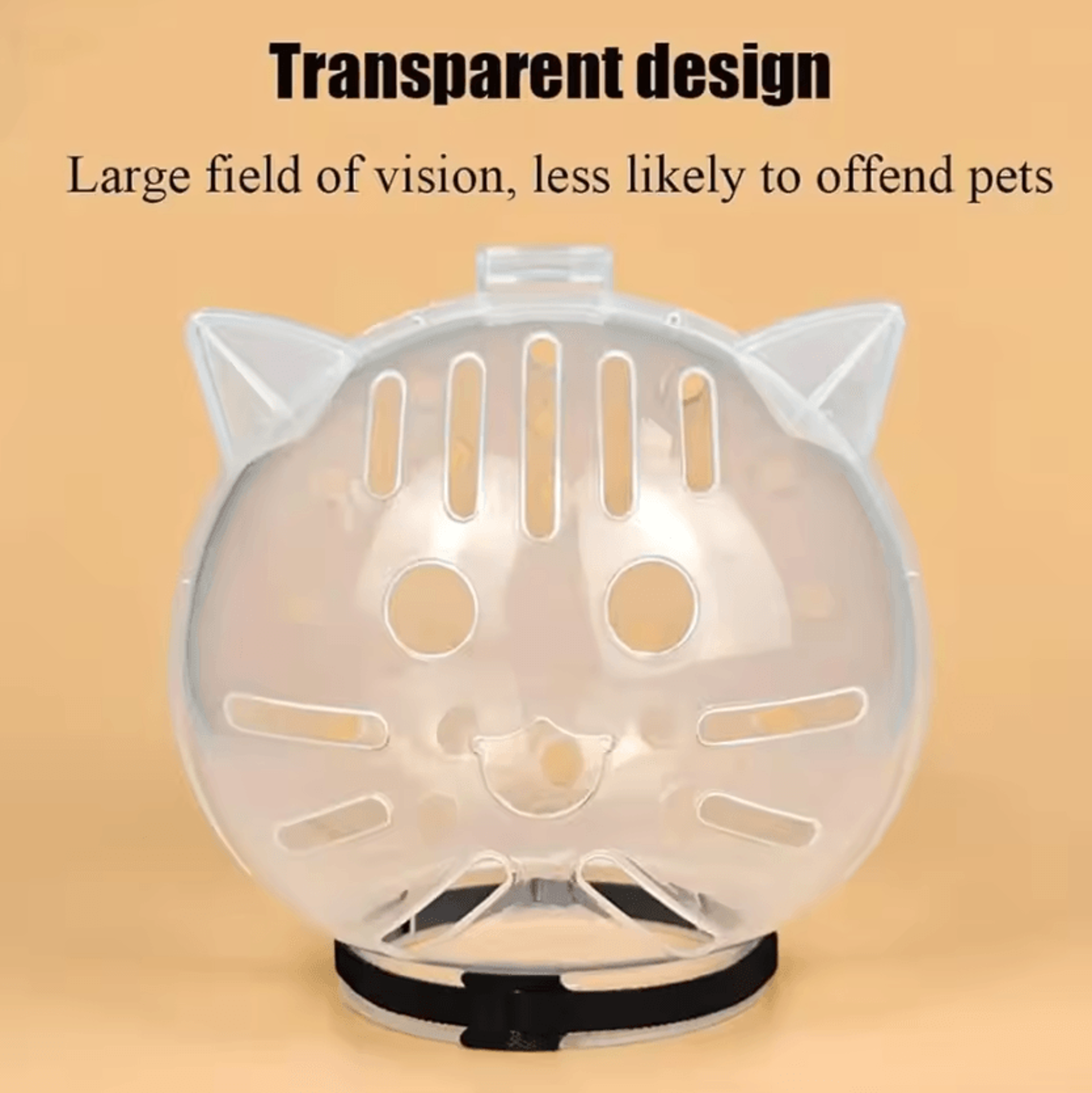 calmguard cat grooming helmet & anti-bite cat muzzle