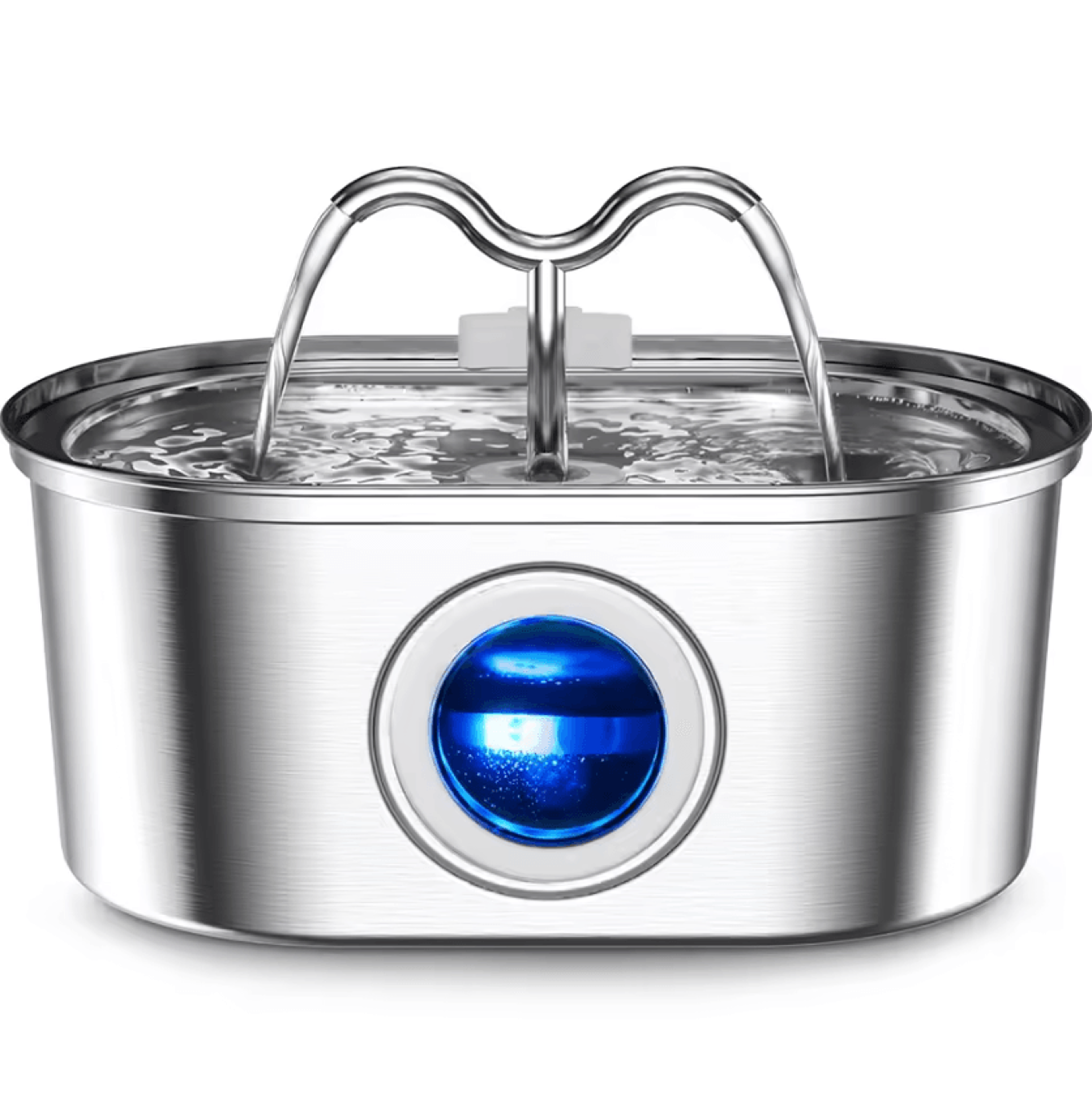 glowflow 3.2l stainless steel cat water fountain