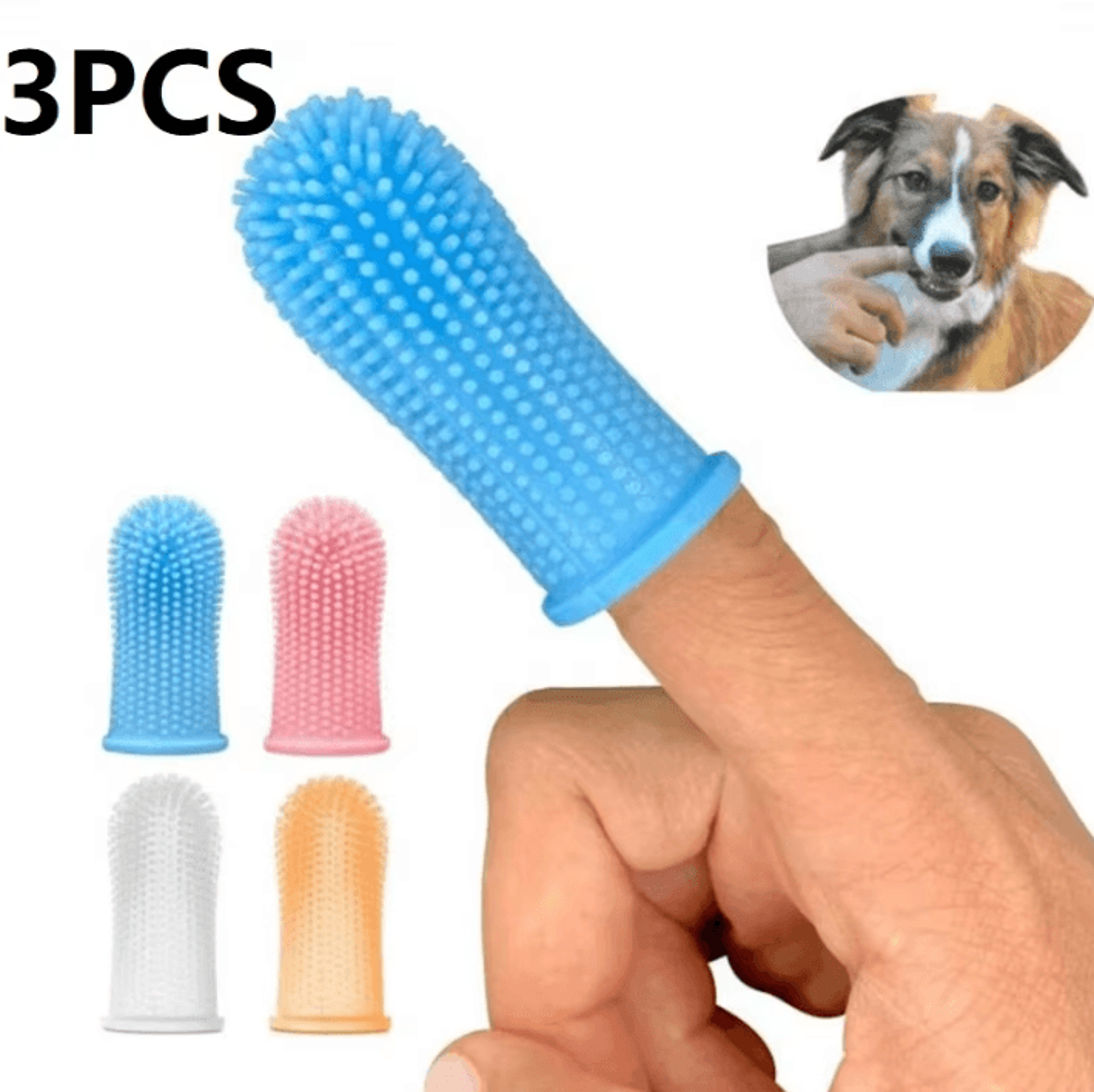 gentlepaw finger toothbrush set for dogs & cats