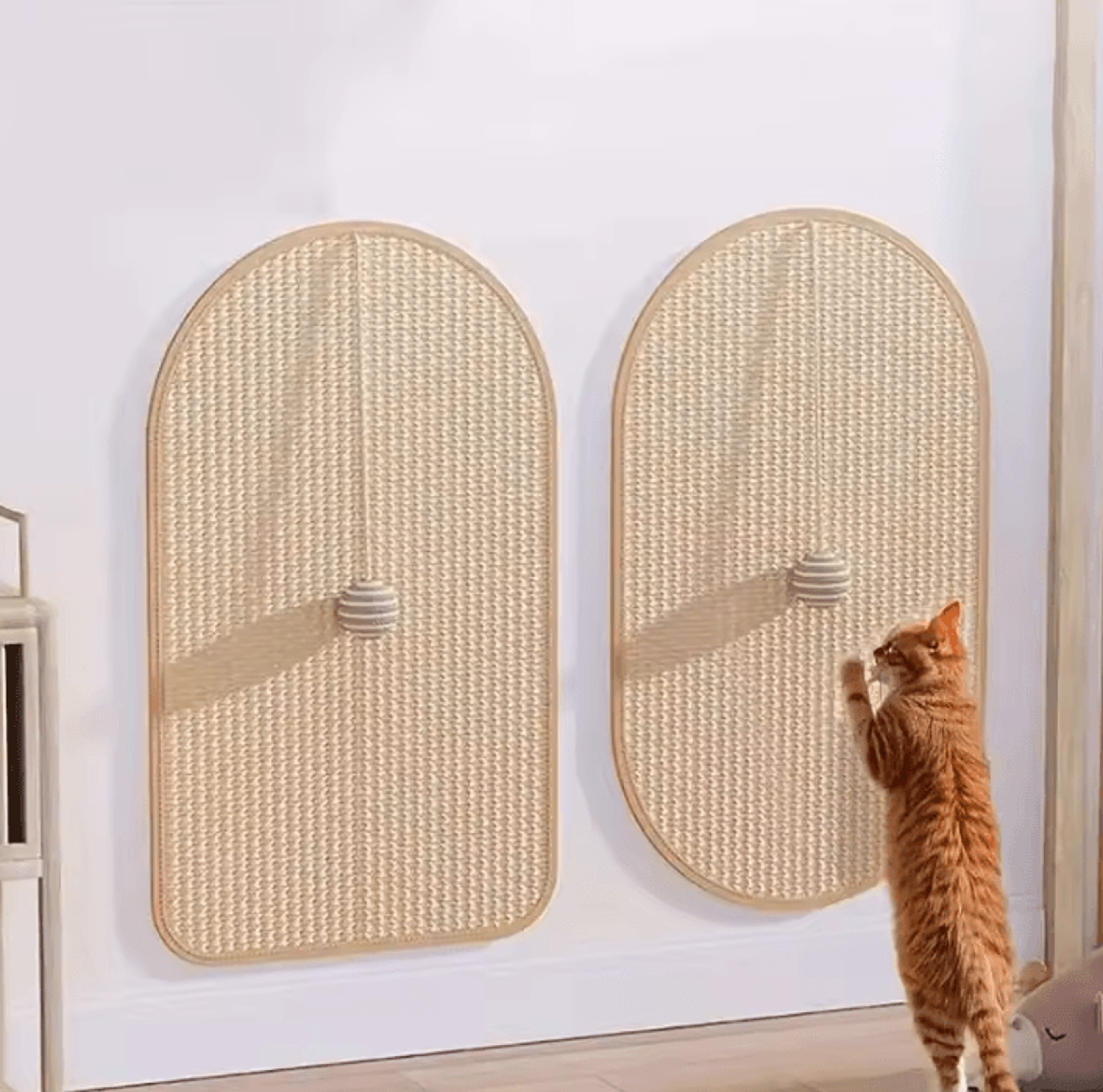 scratchshield sisal cat scratch pad wall & sofa protector