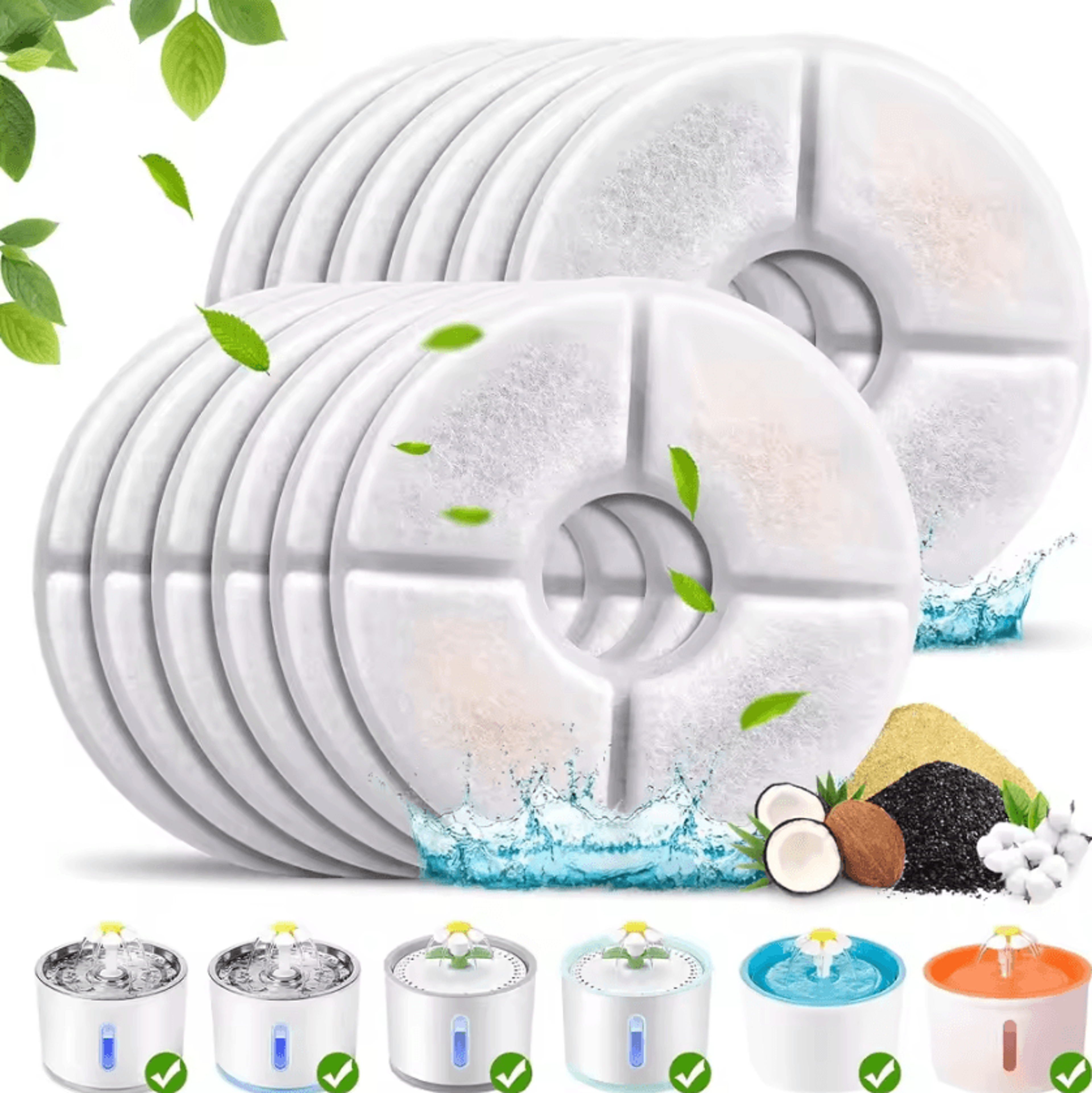 pureflow multi-filtration cat water fountain replacement filters