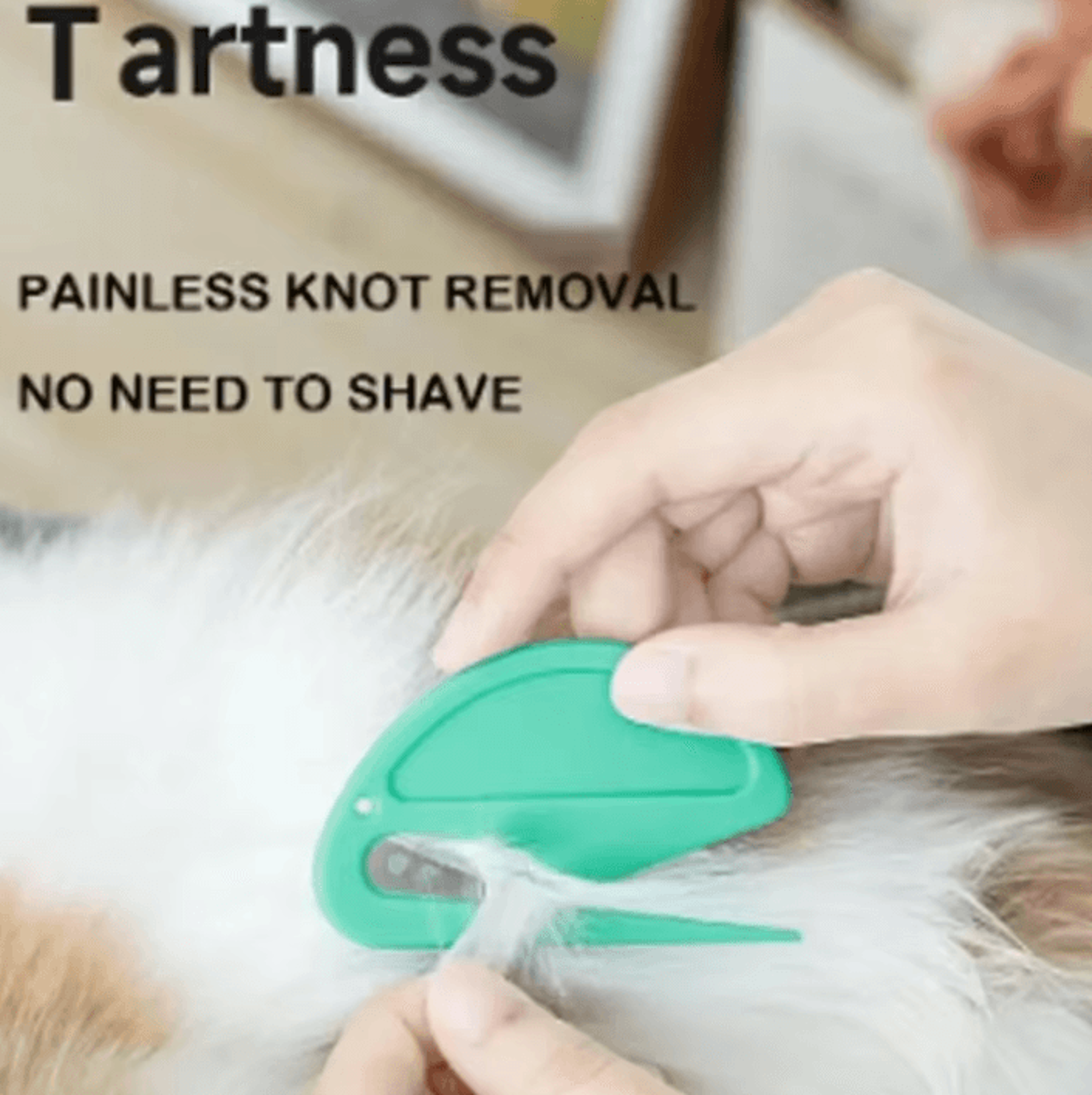 gentleglide pet grooming comb – stainless steel knot cutter & shedding brush for dogs & cats