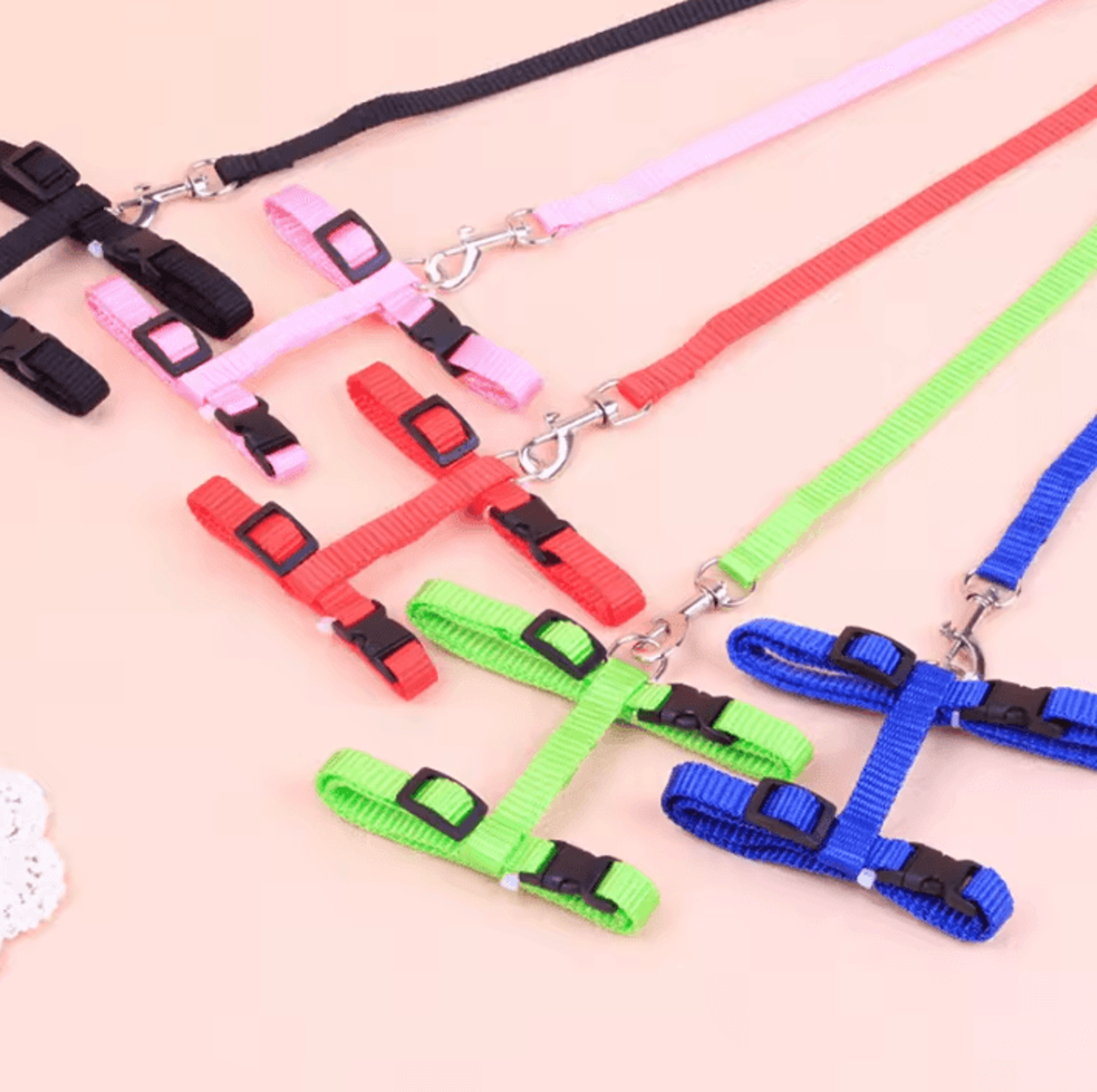 safestride adjustable cat harness & leash set