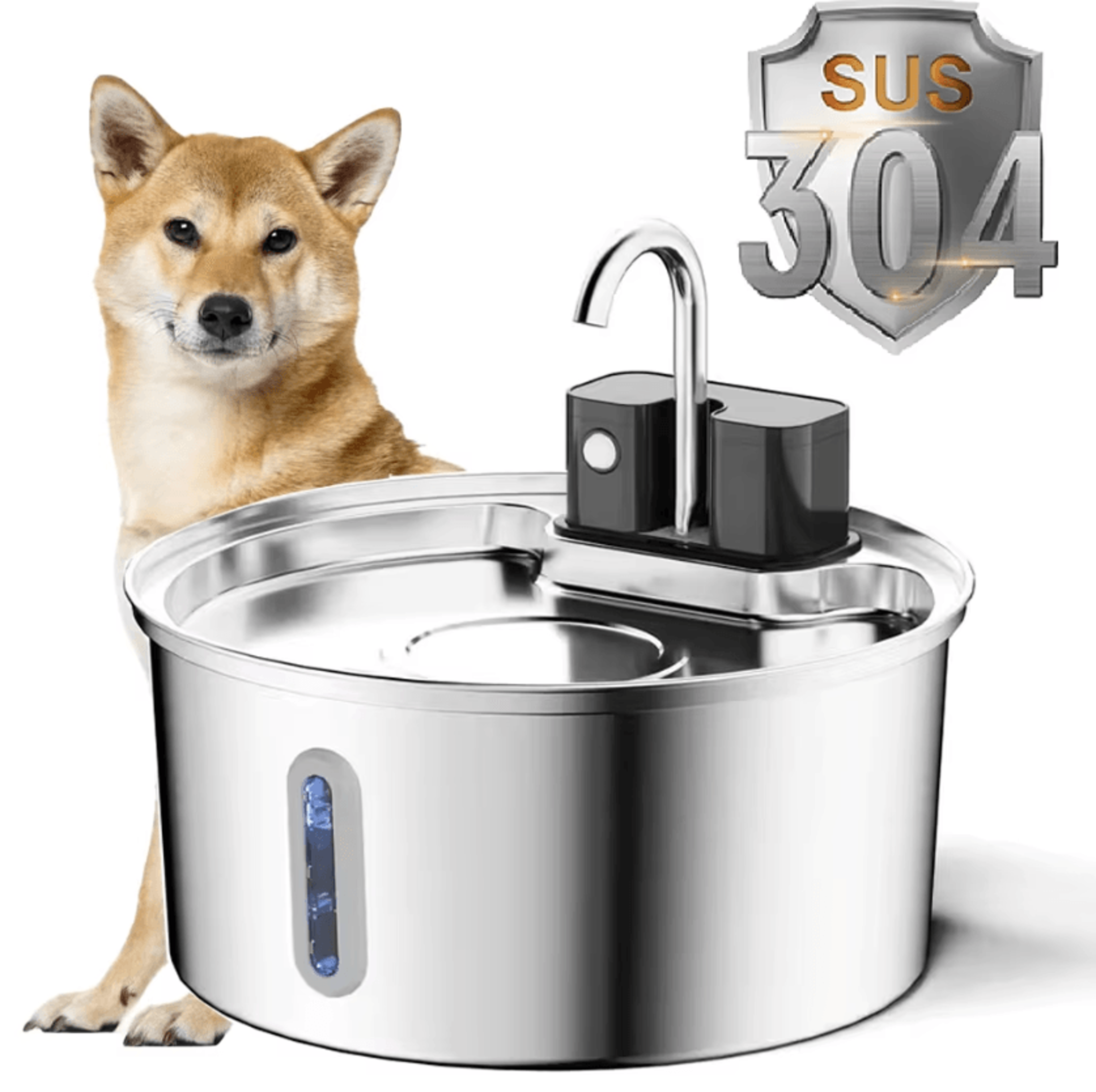 pureflow wireless stainless steel cat water fountain 3.2l