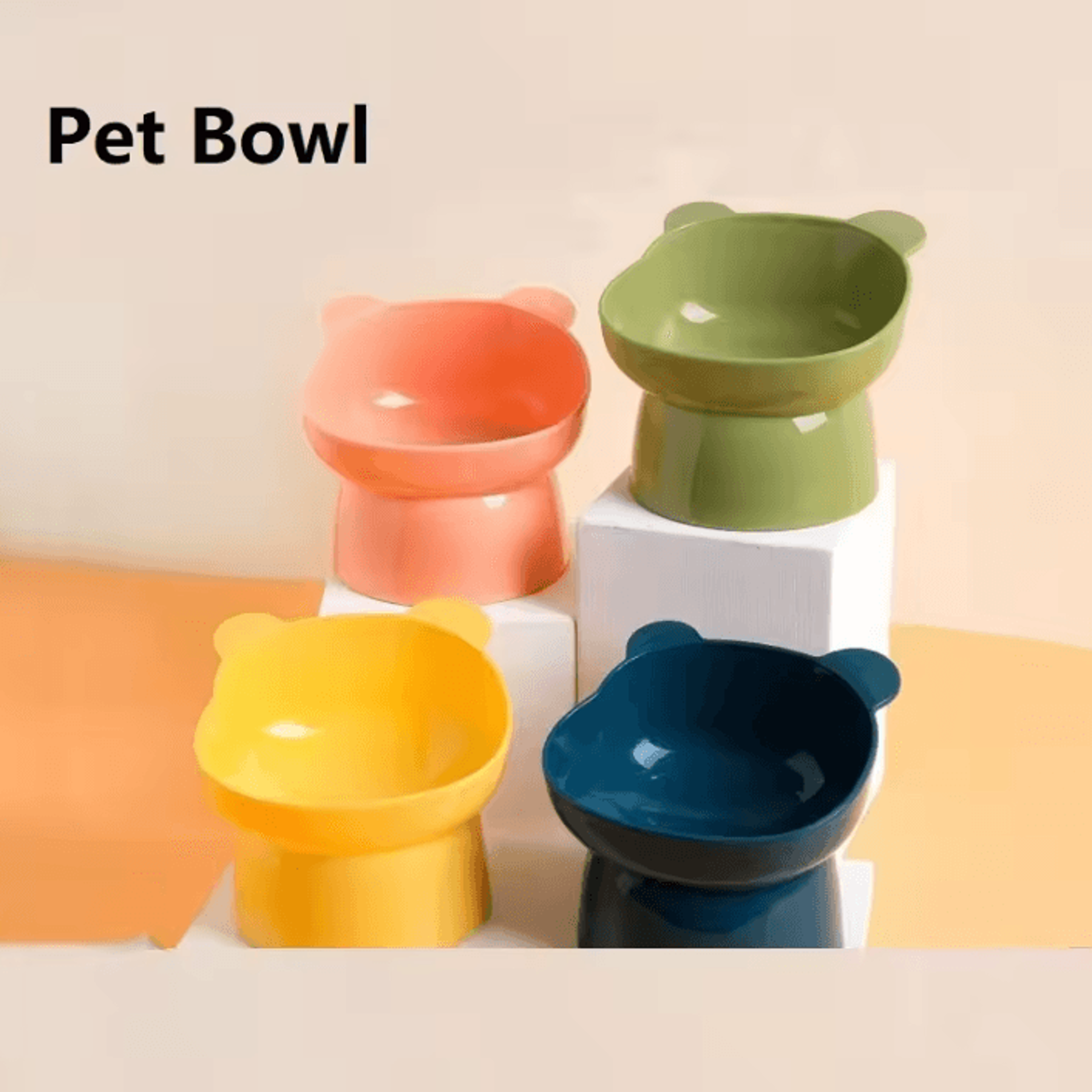 comforttilt elevated cat bowls with anti-vomiting raised stand