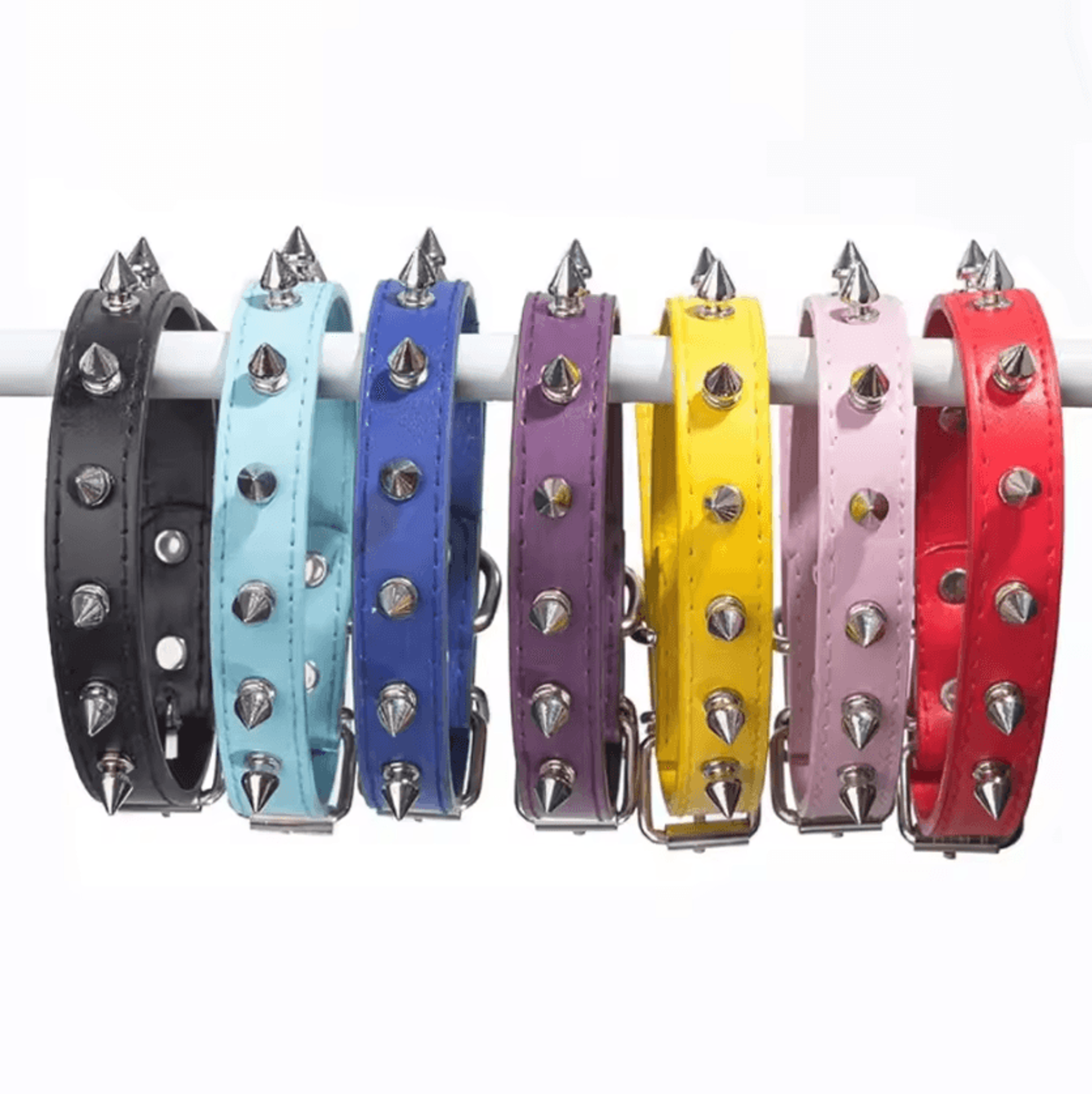 rebelpaws adjustable studded pet collar
