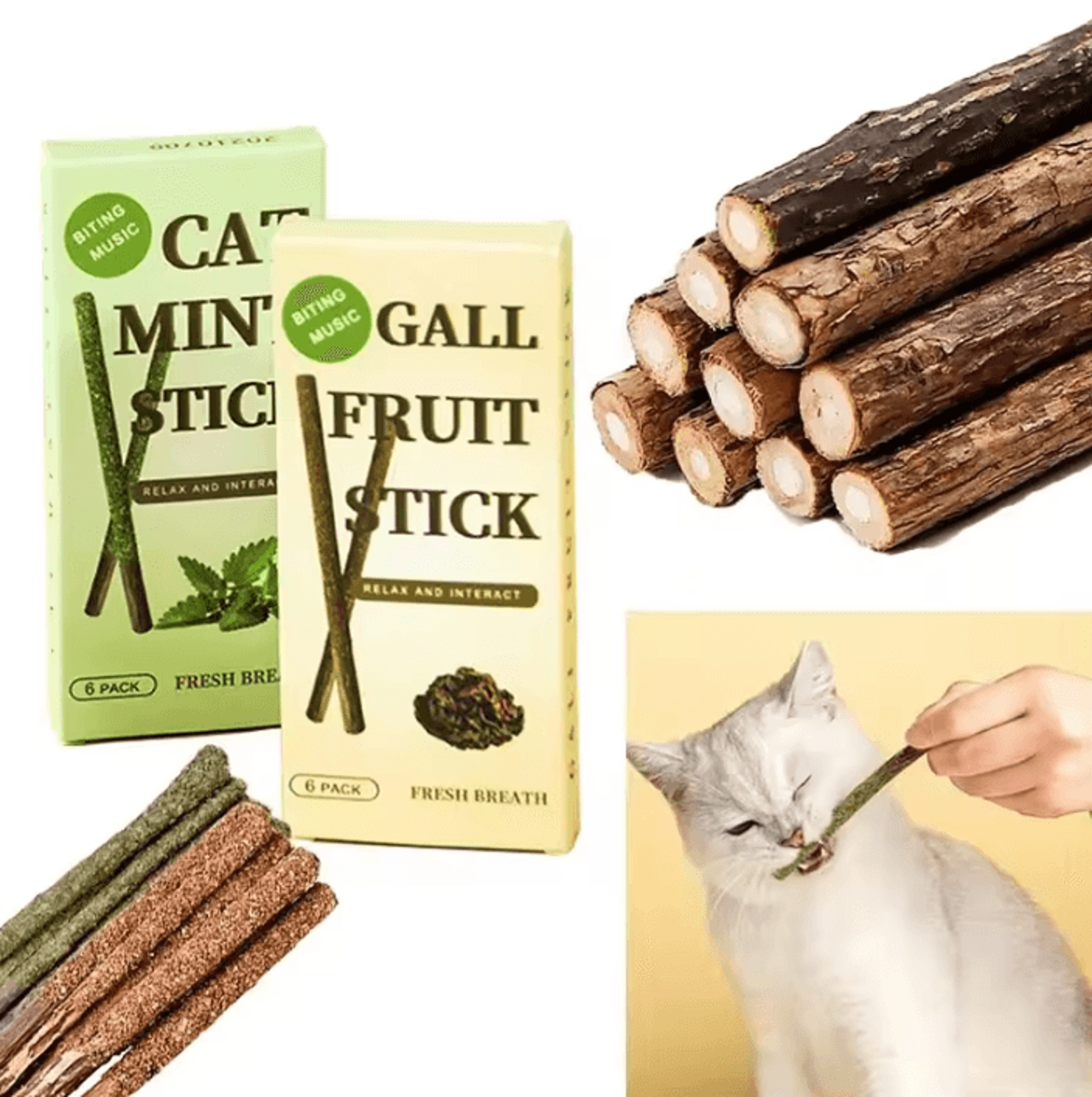 silvervine natural matatabi cat chew sticks