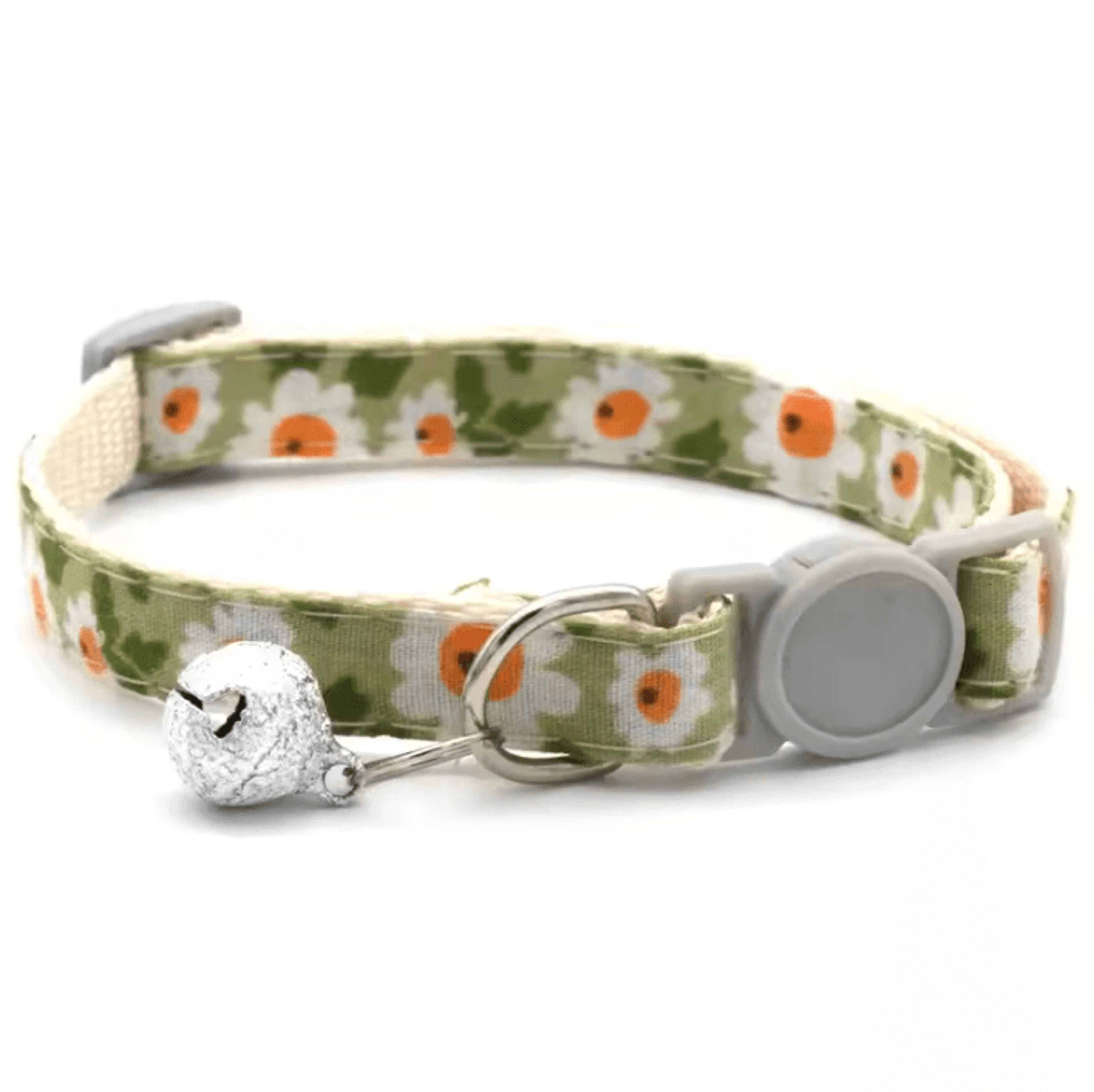 daisycharm adjustable pet bandana collar – floral breakaway scarf for cats & small dogs