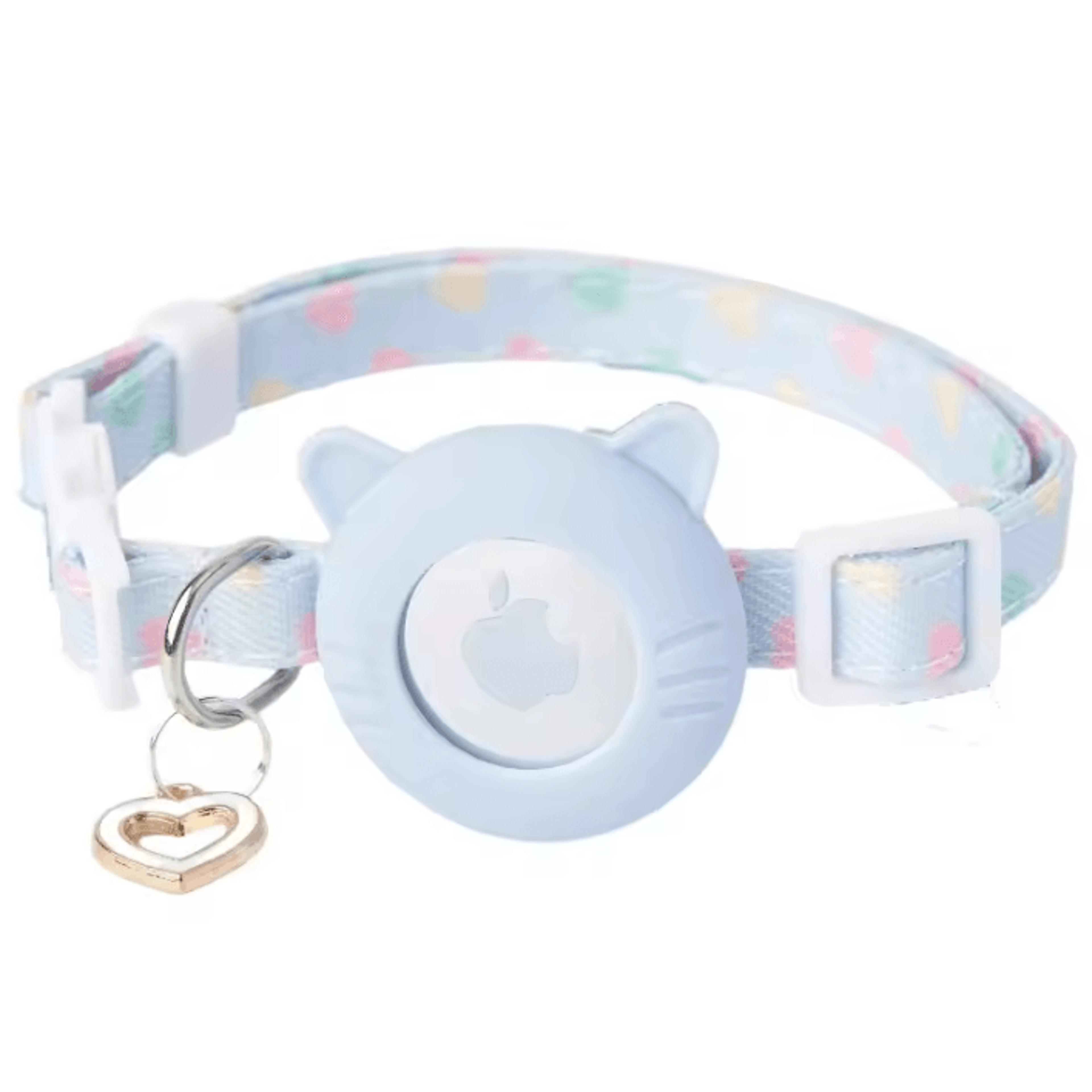 tracksafe adjustable airtag cat collar with breakaway buckle