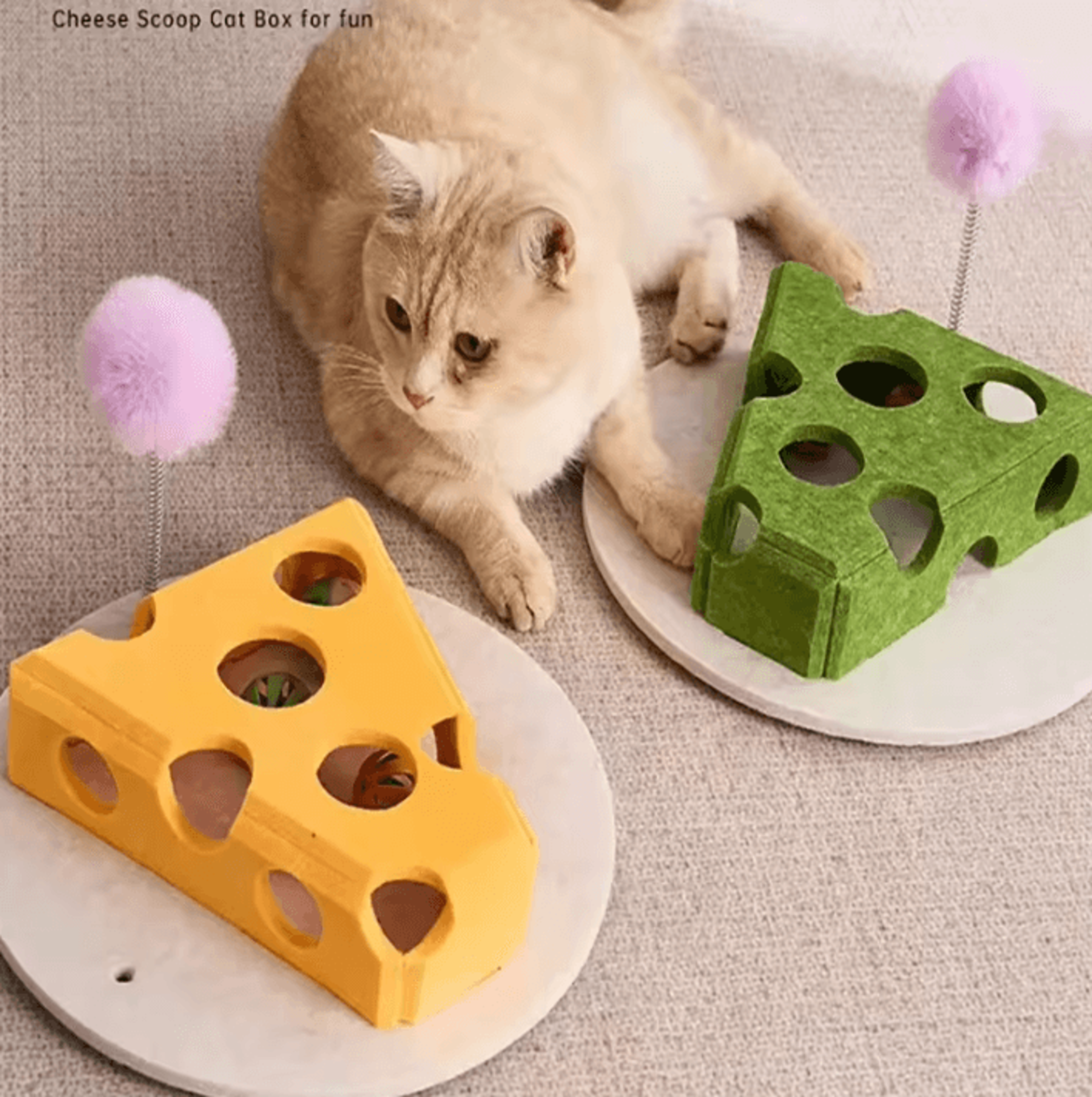 hidepaws interactive felt puzzle box for cats