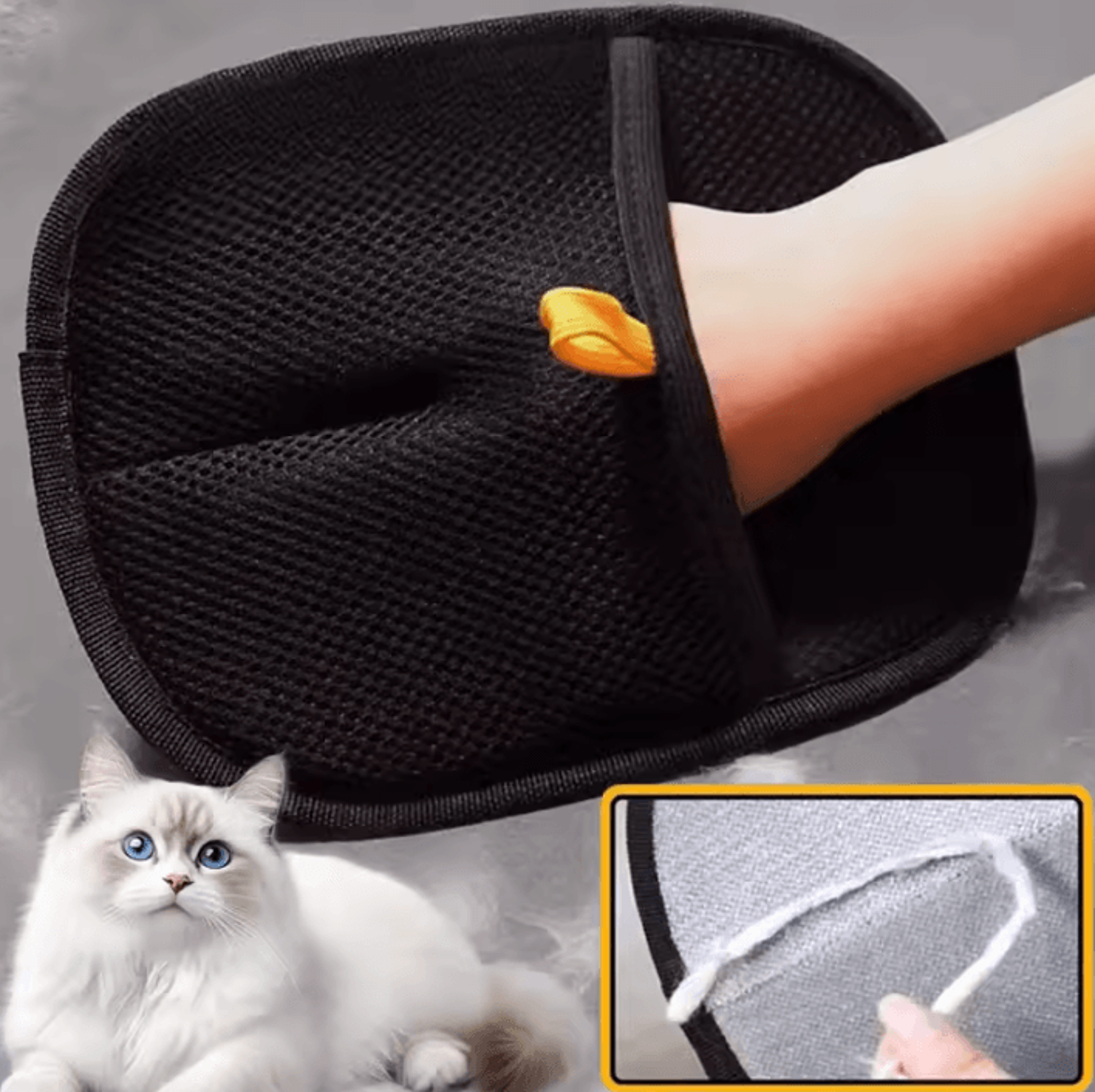 fursweep reusable electrostatic pet hair removal glove