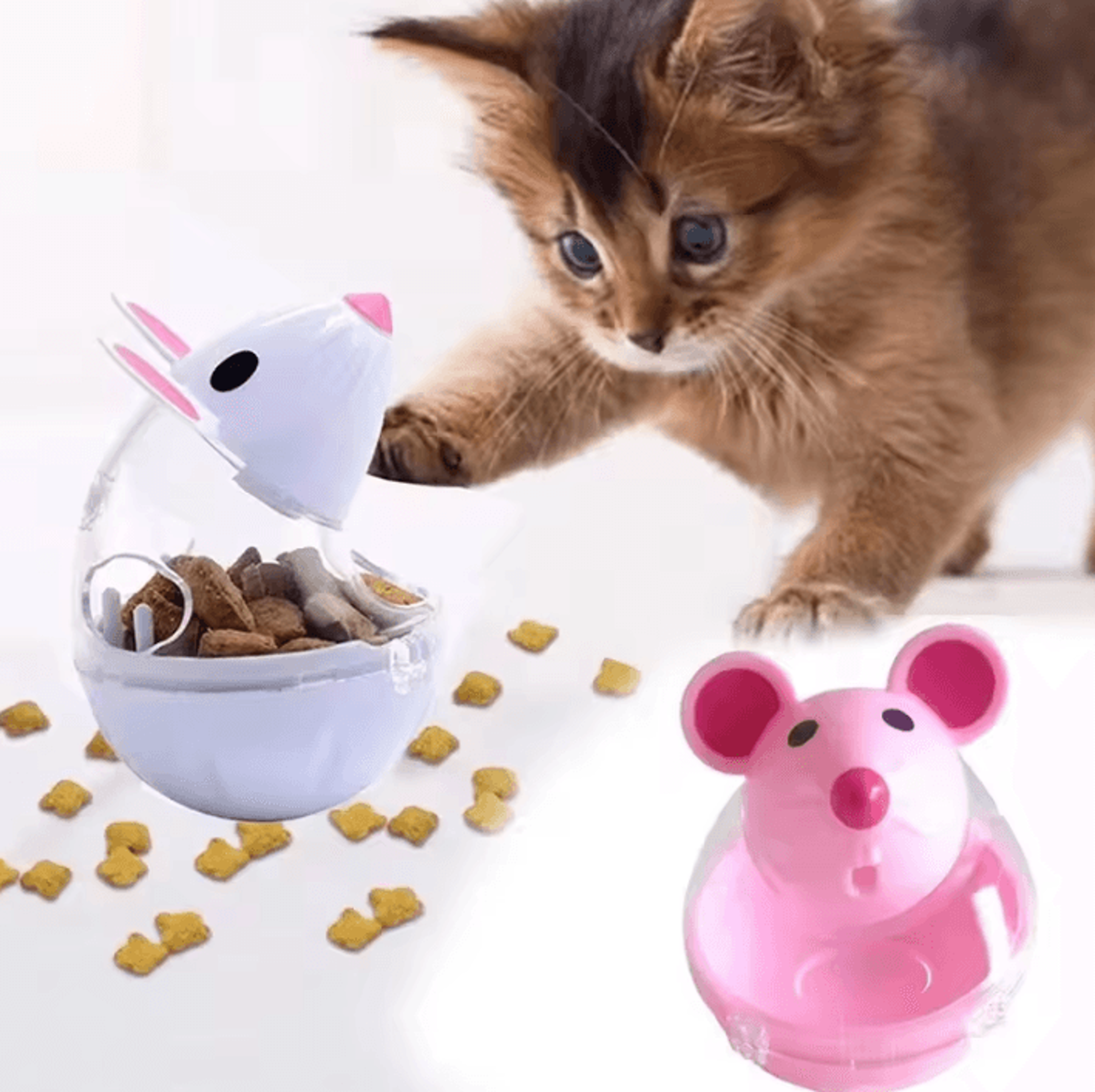 huntmouse interactive treat dispensing puzzle toy