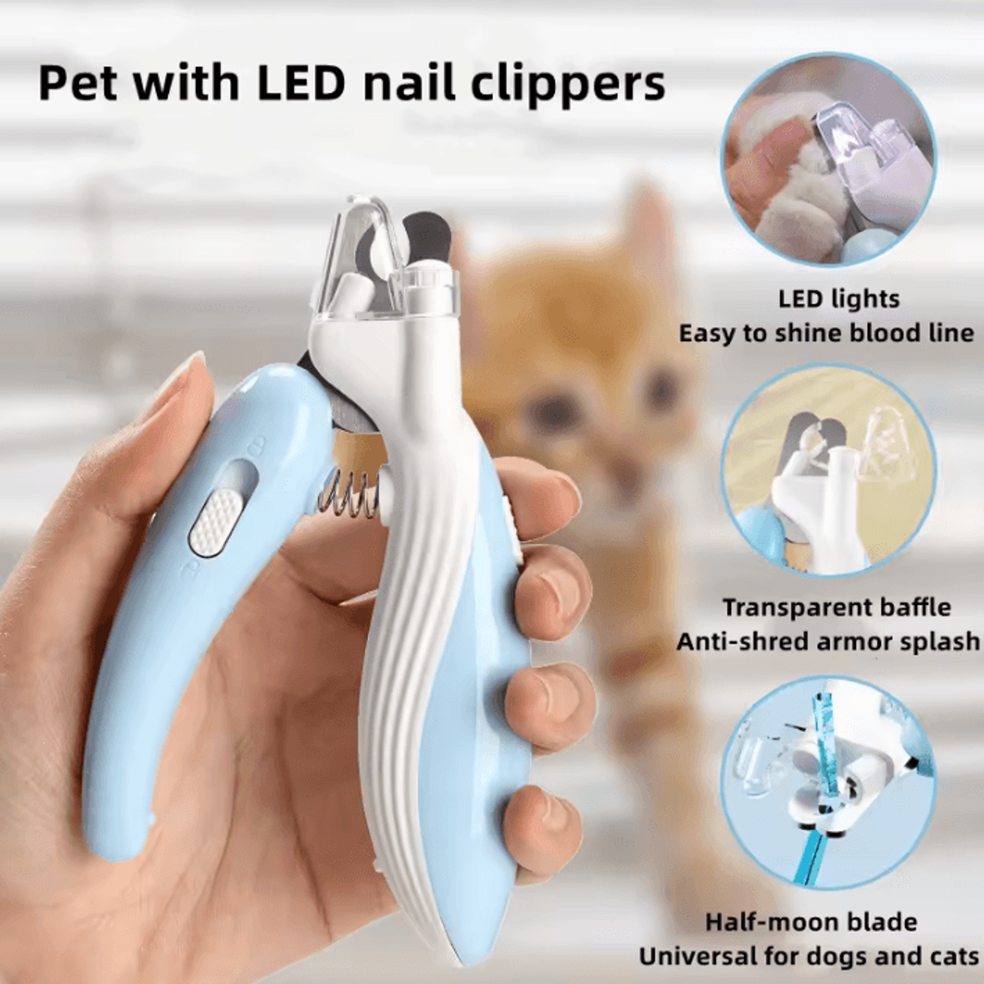 pawperfect led nail clipper & electric grinder set