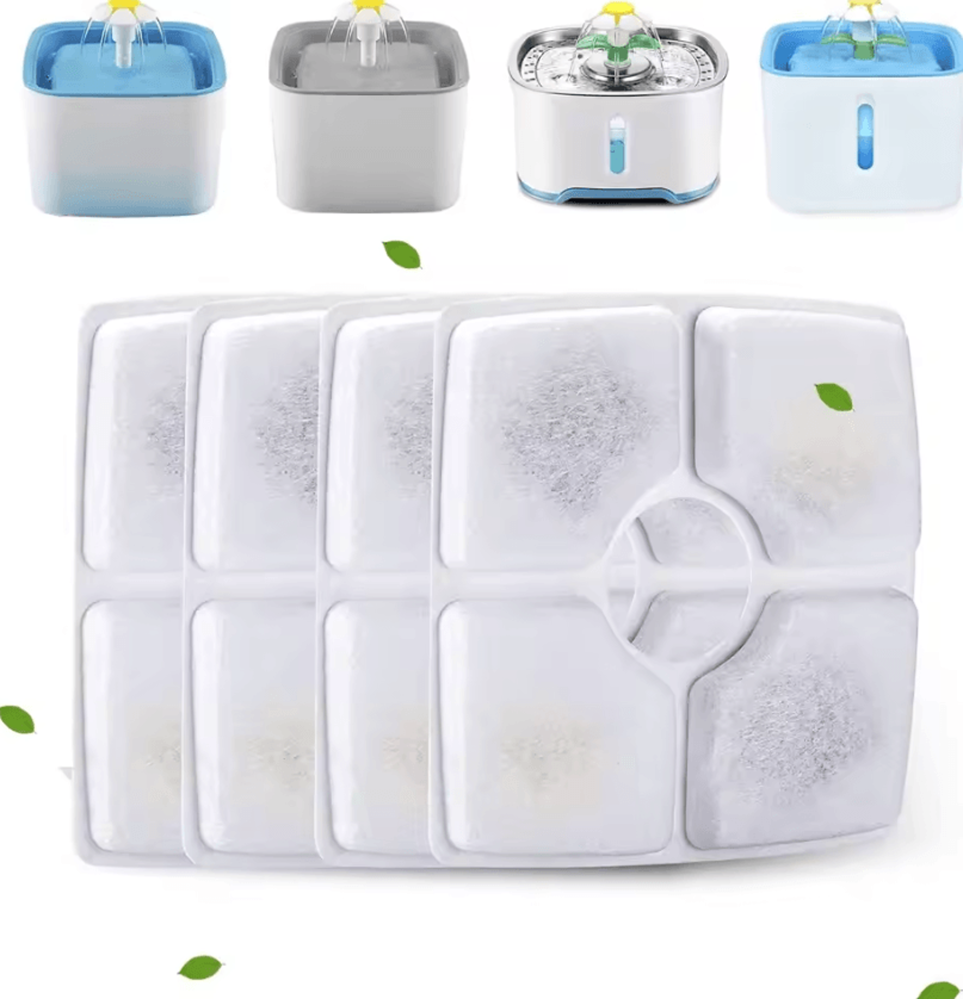 oyes pet fountain filter replacement pack – fresh & clean water filters for cats & dogs