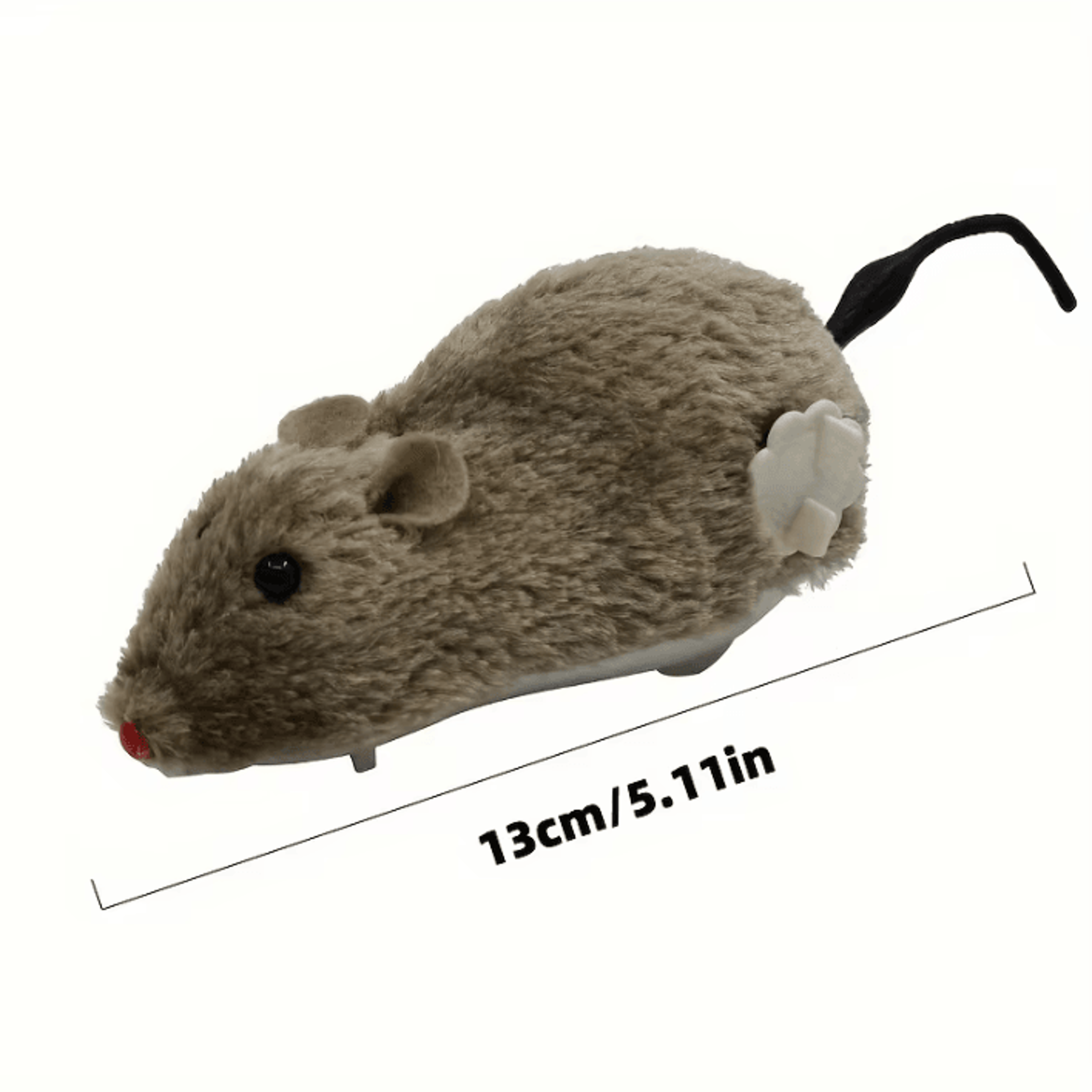 whiskerchase self-moving mechanical mouse cat toy set (4-pack)
