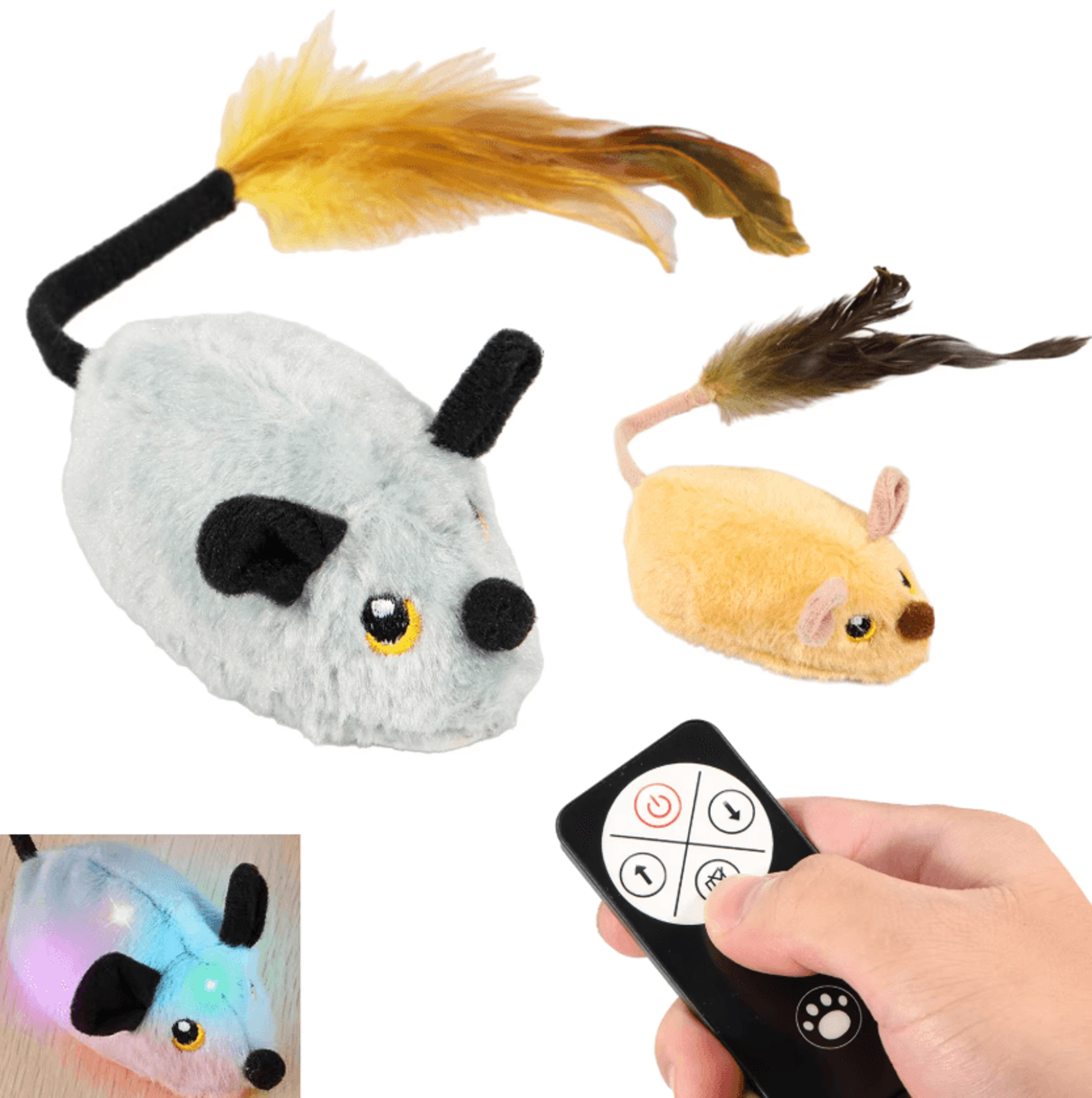 smartchase rechargeable interactive mouse cat toy