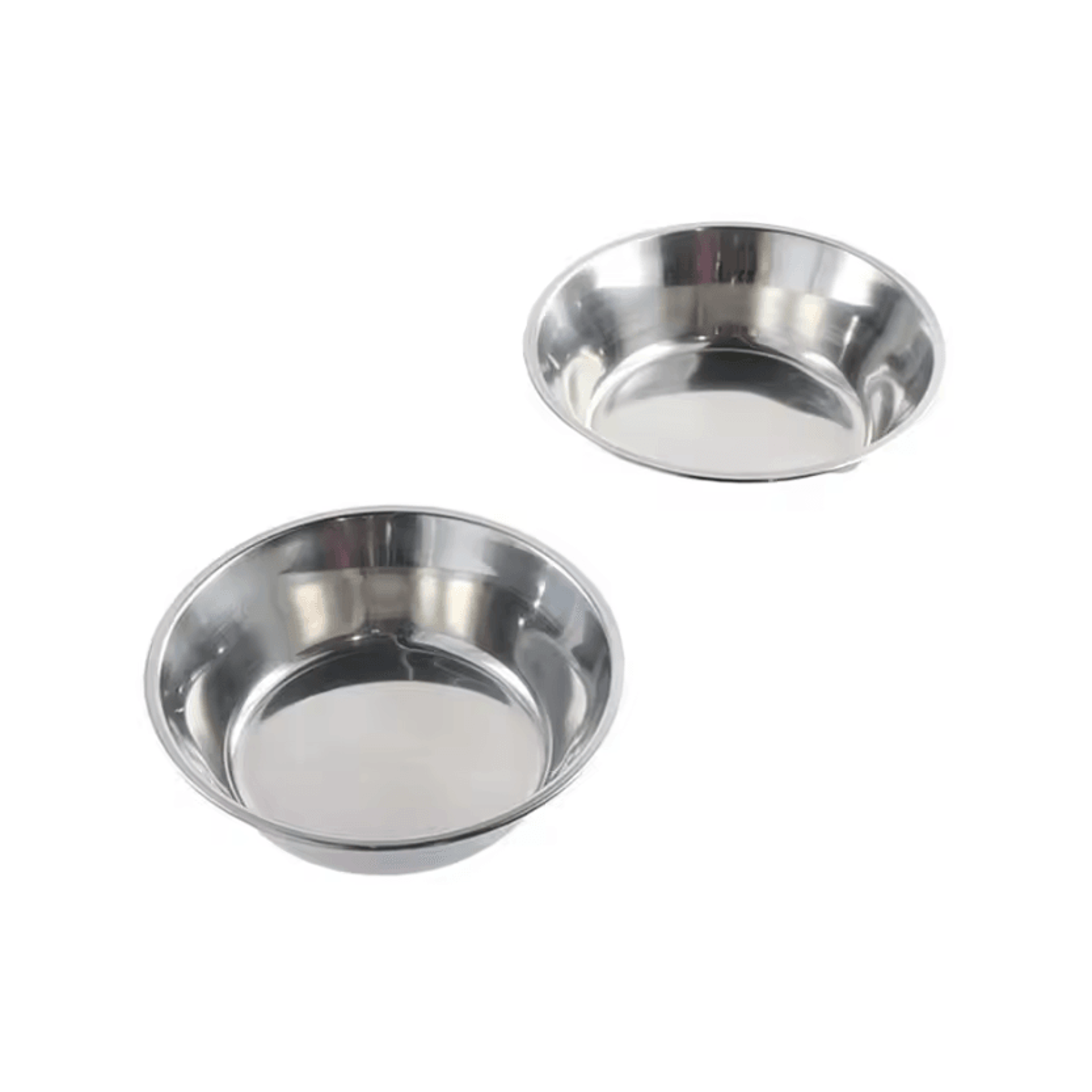 stainless steel large capacity pet food & water bowl