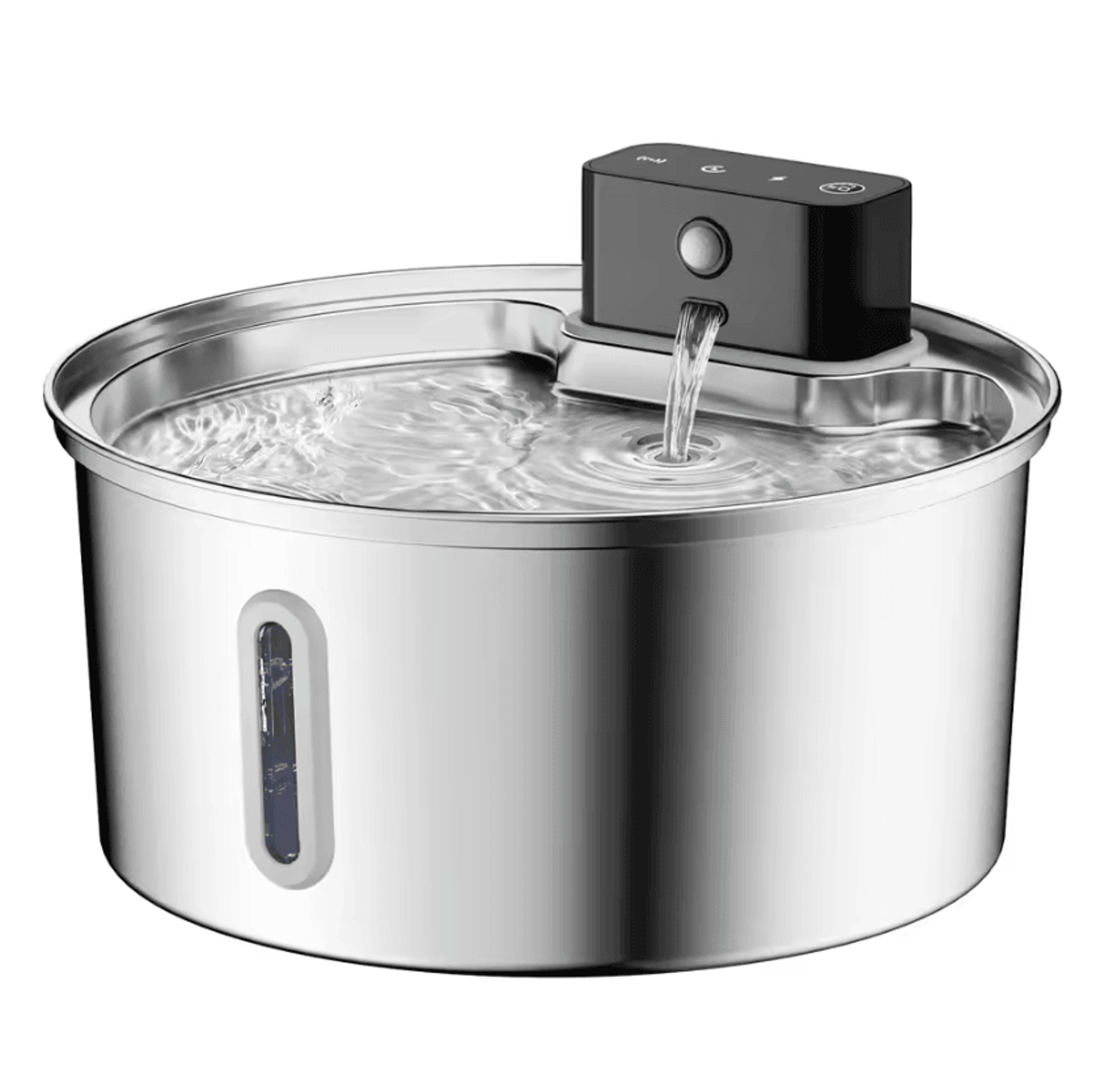 aquasense wireless stainless steel pet water fountain 3.2l