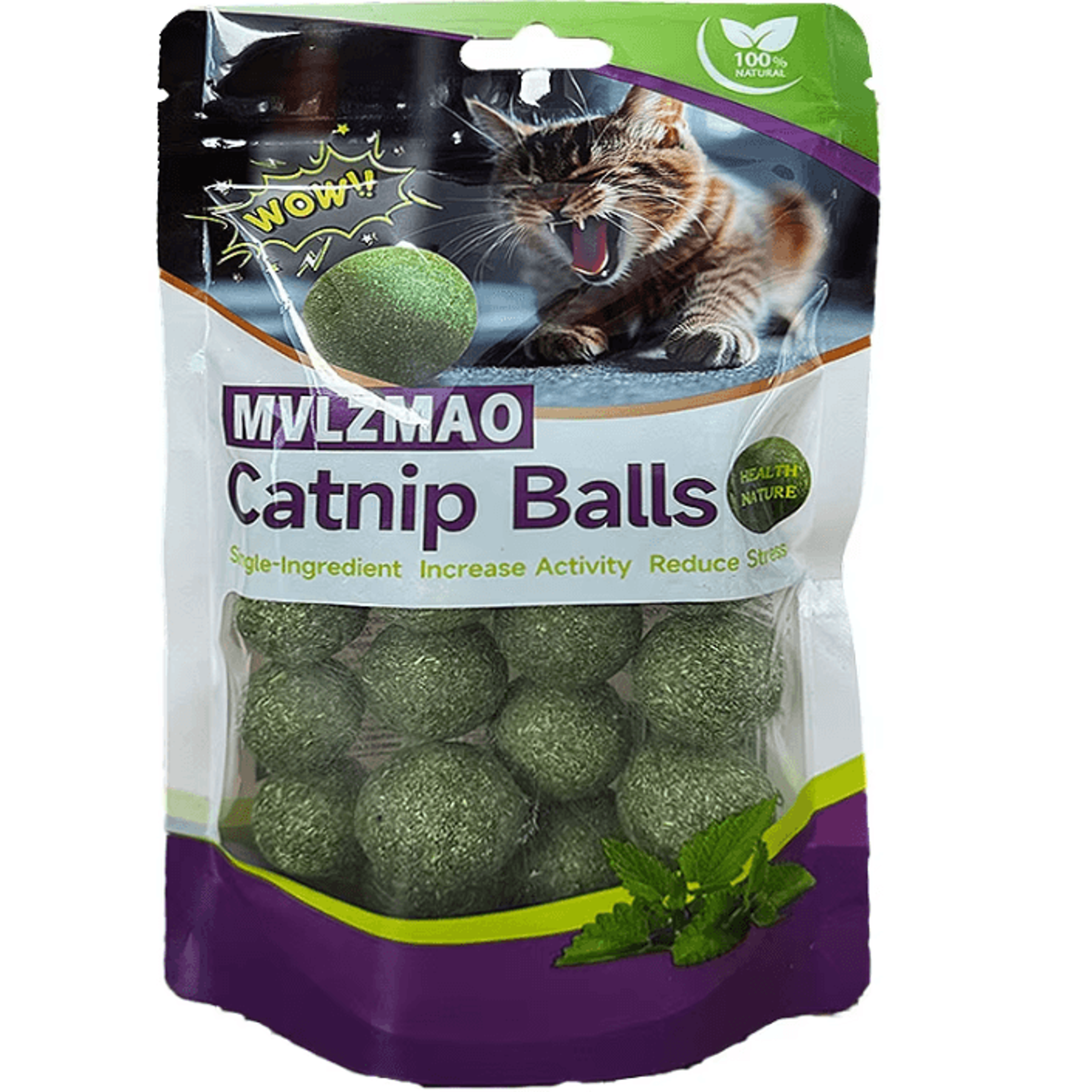 mintfresh edible catnip ball toy