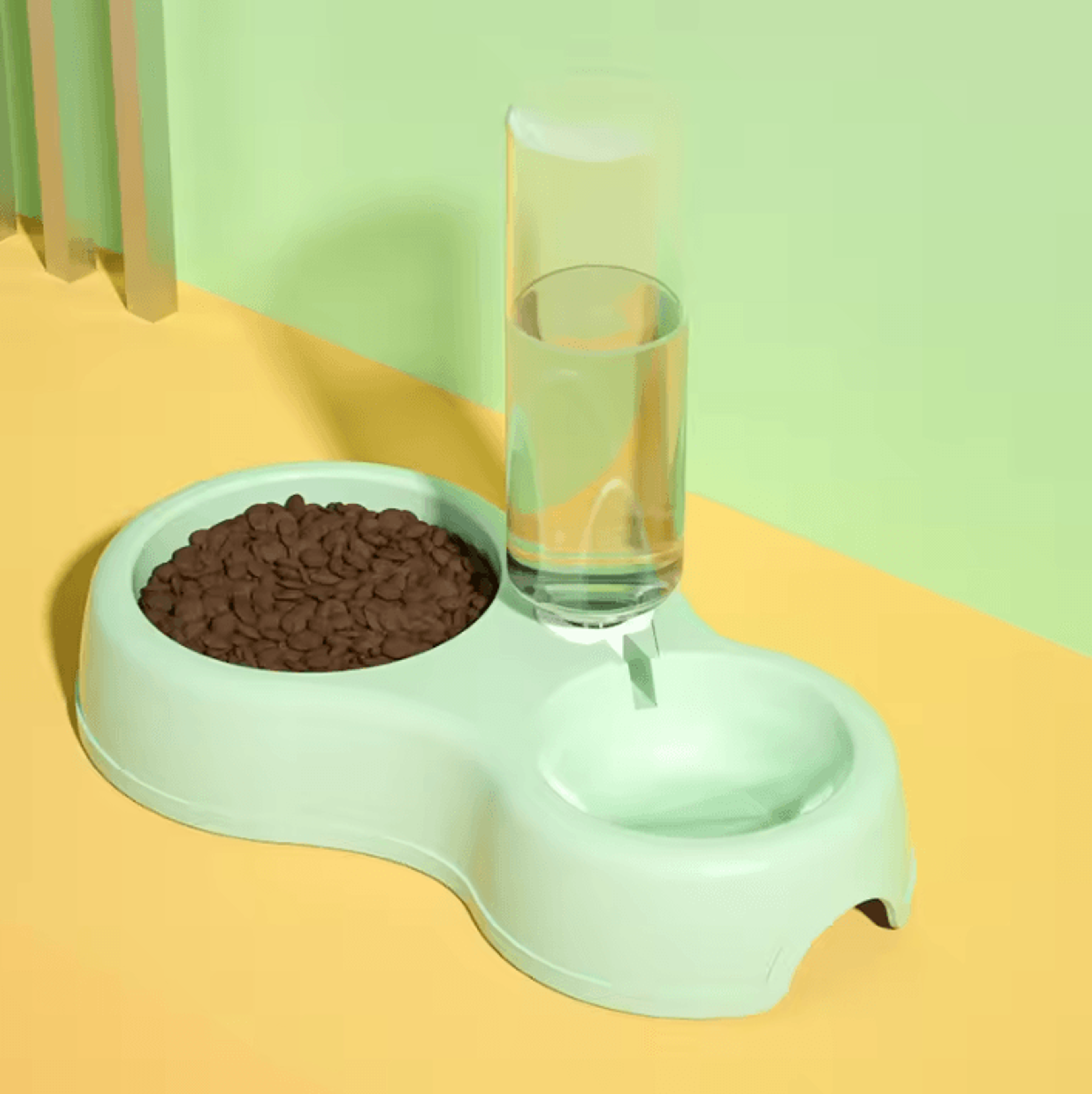 duoflow automatic feeding & drinking pet bowl