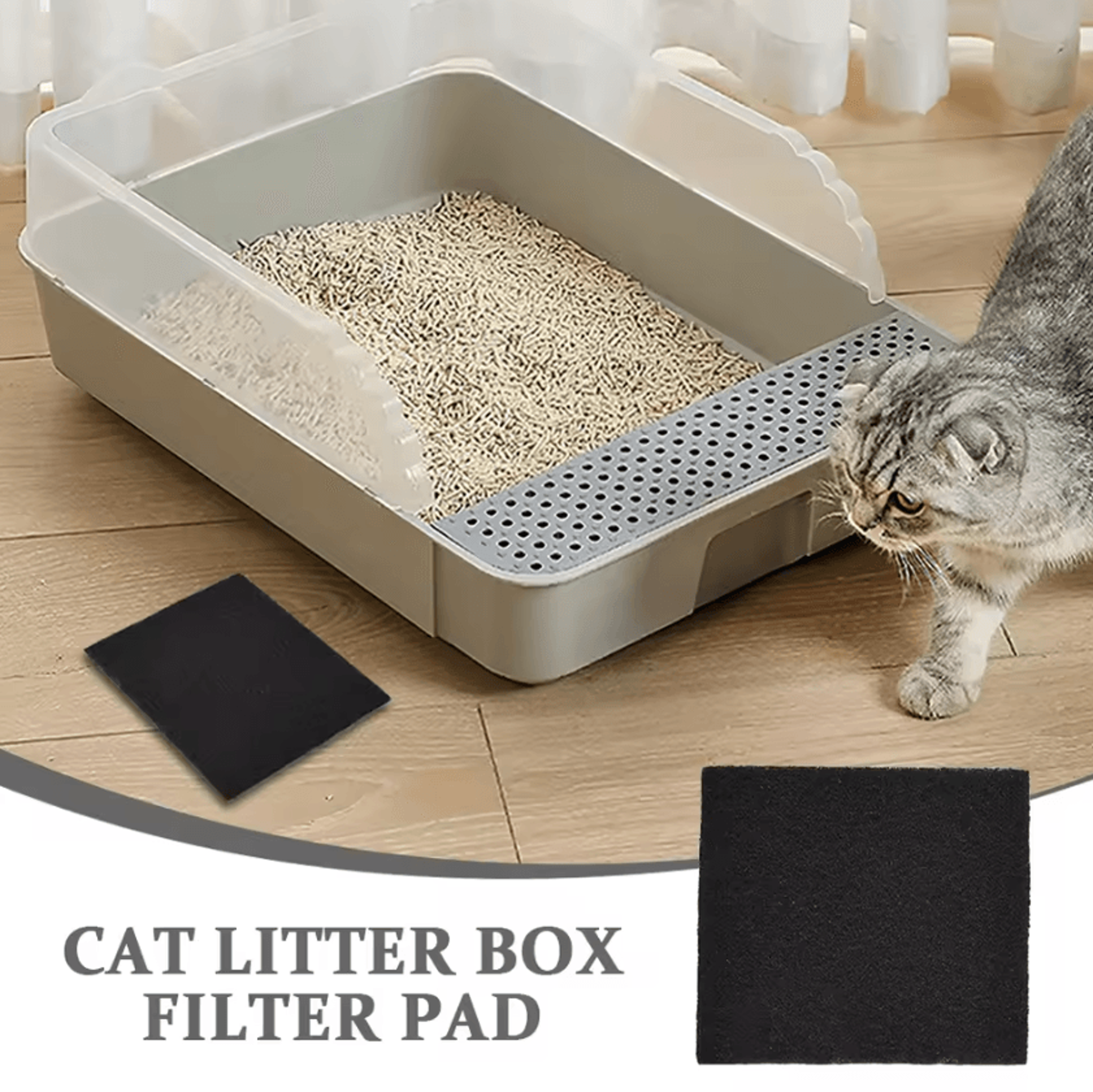 freshpaw activated carbon litter box filter refills (12-pack)