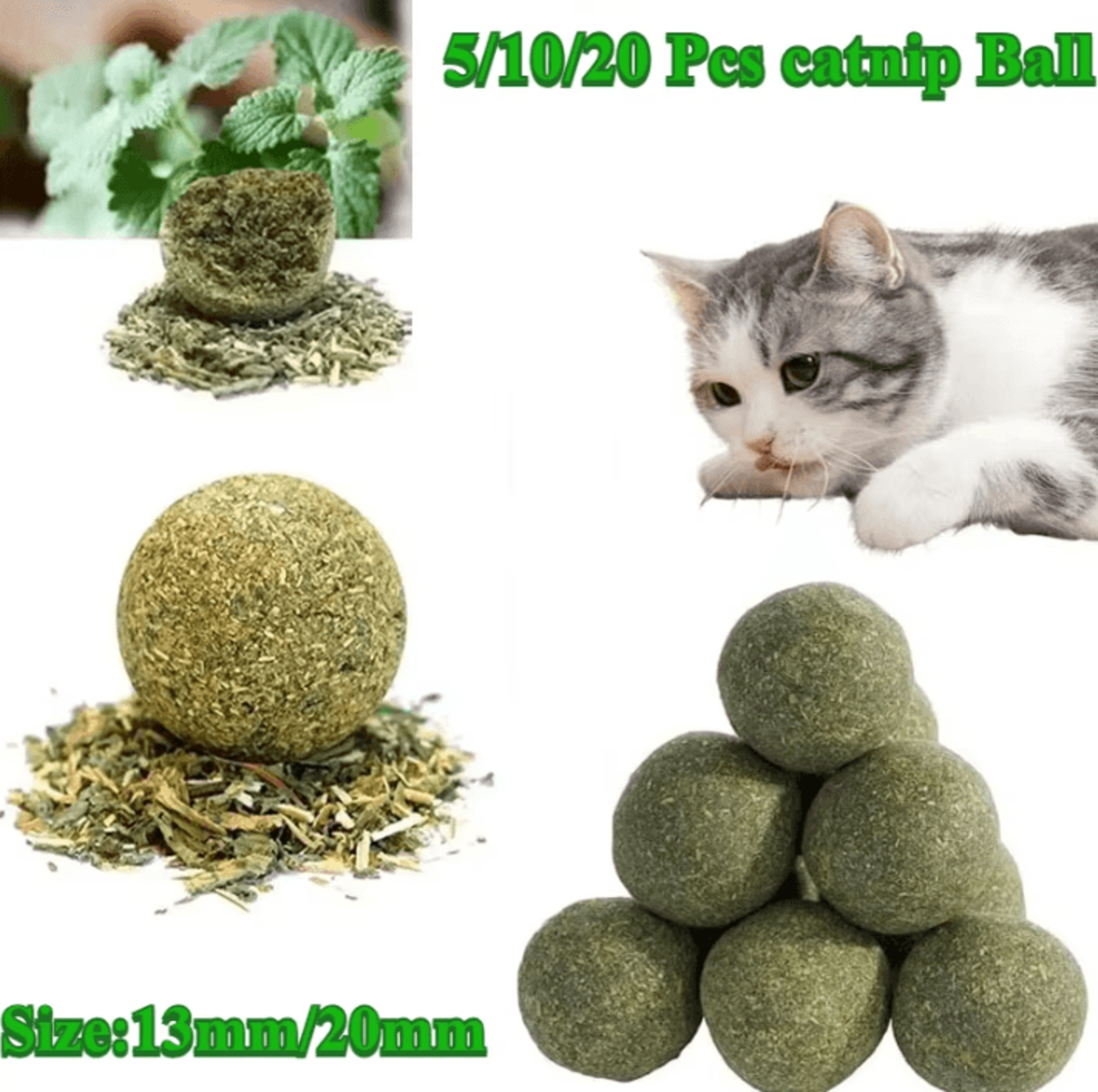 purepurr natural catnip lick ball set
