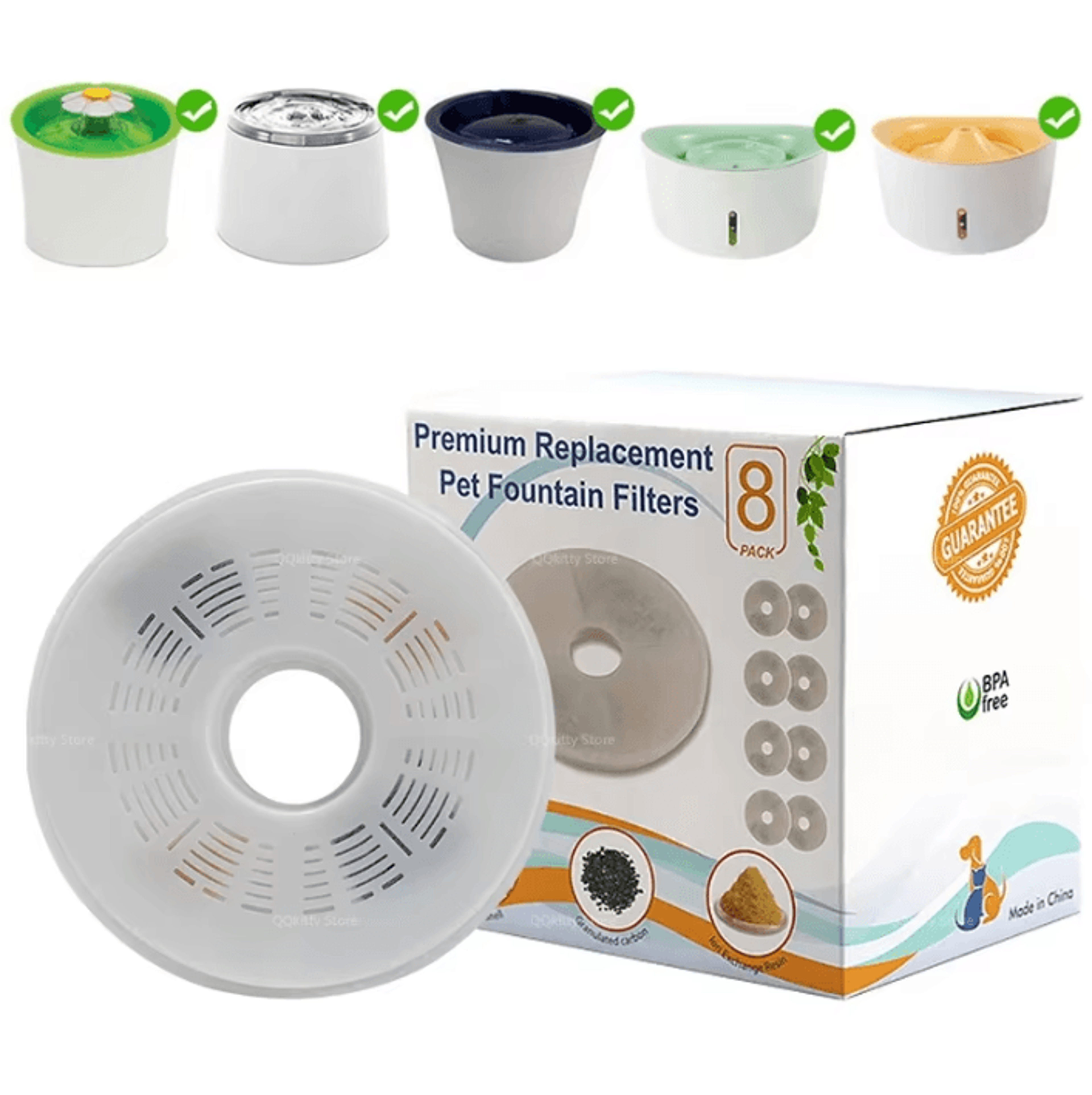 pureflow catit activated carbon fountain filters