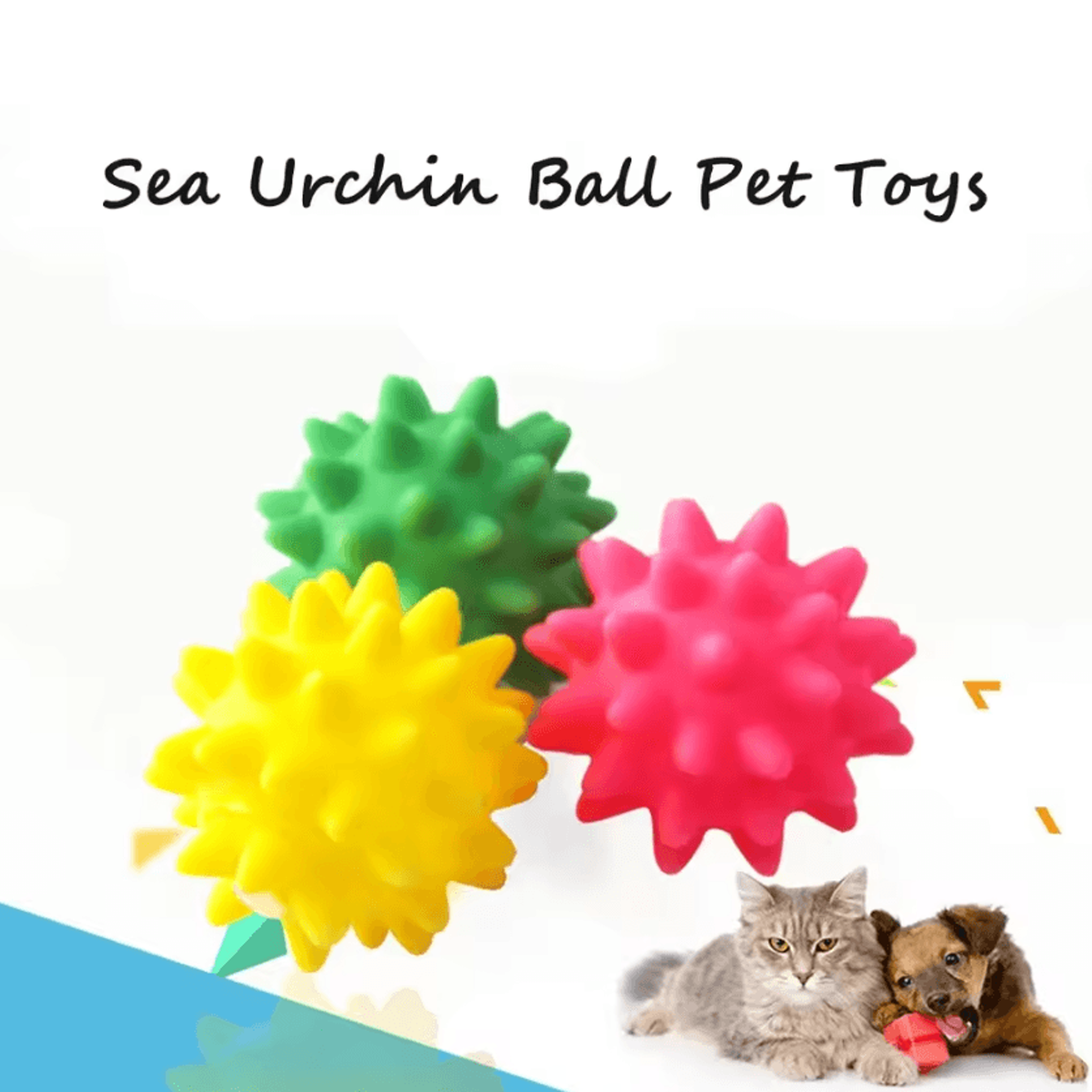 echospike sea urchin sound ball toy set