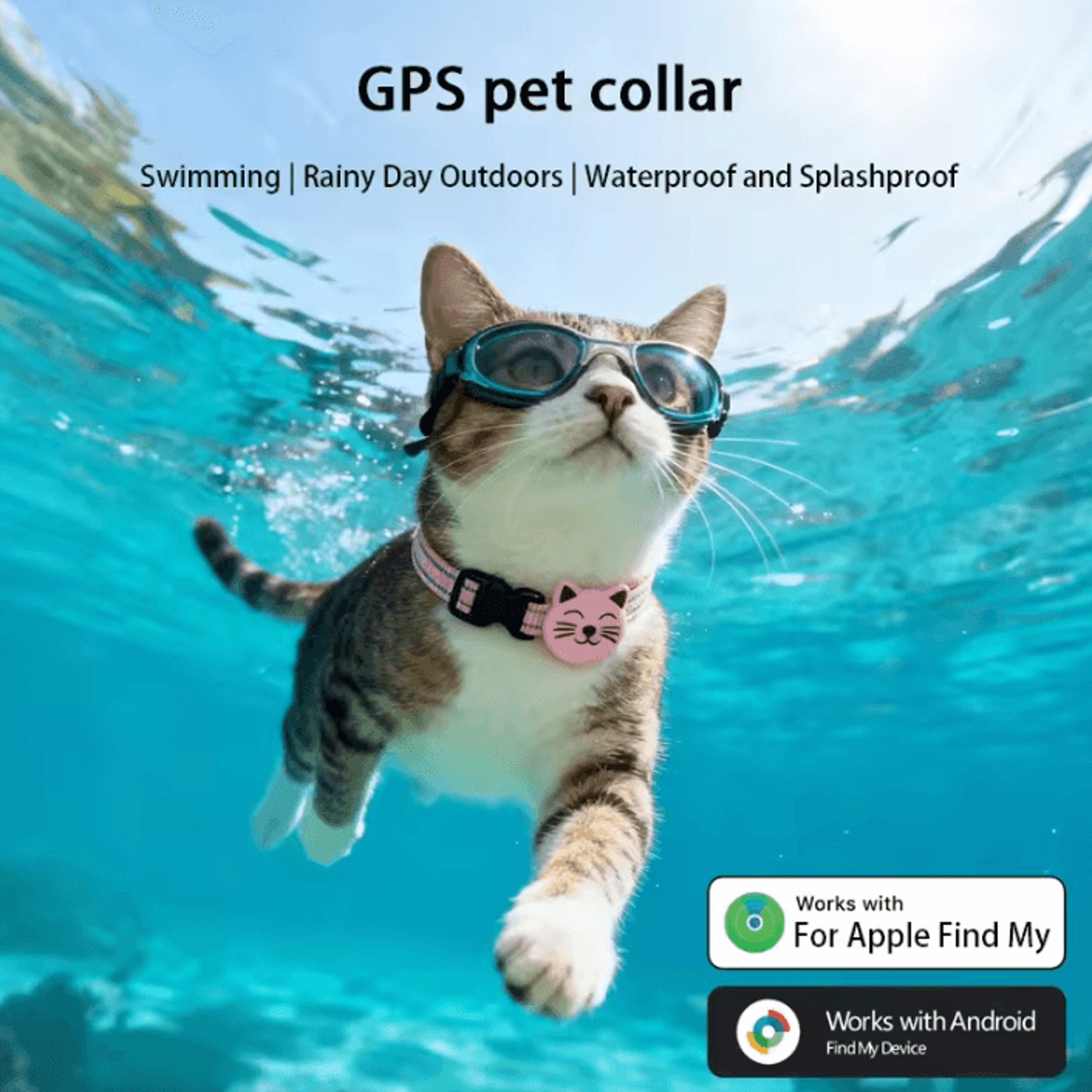 safetrack airtag gps cat collar