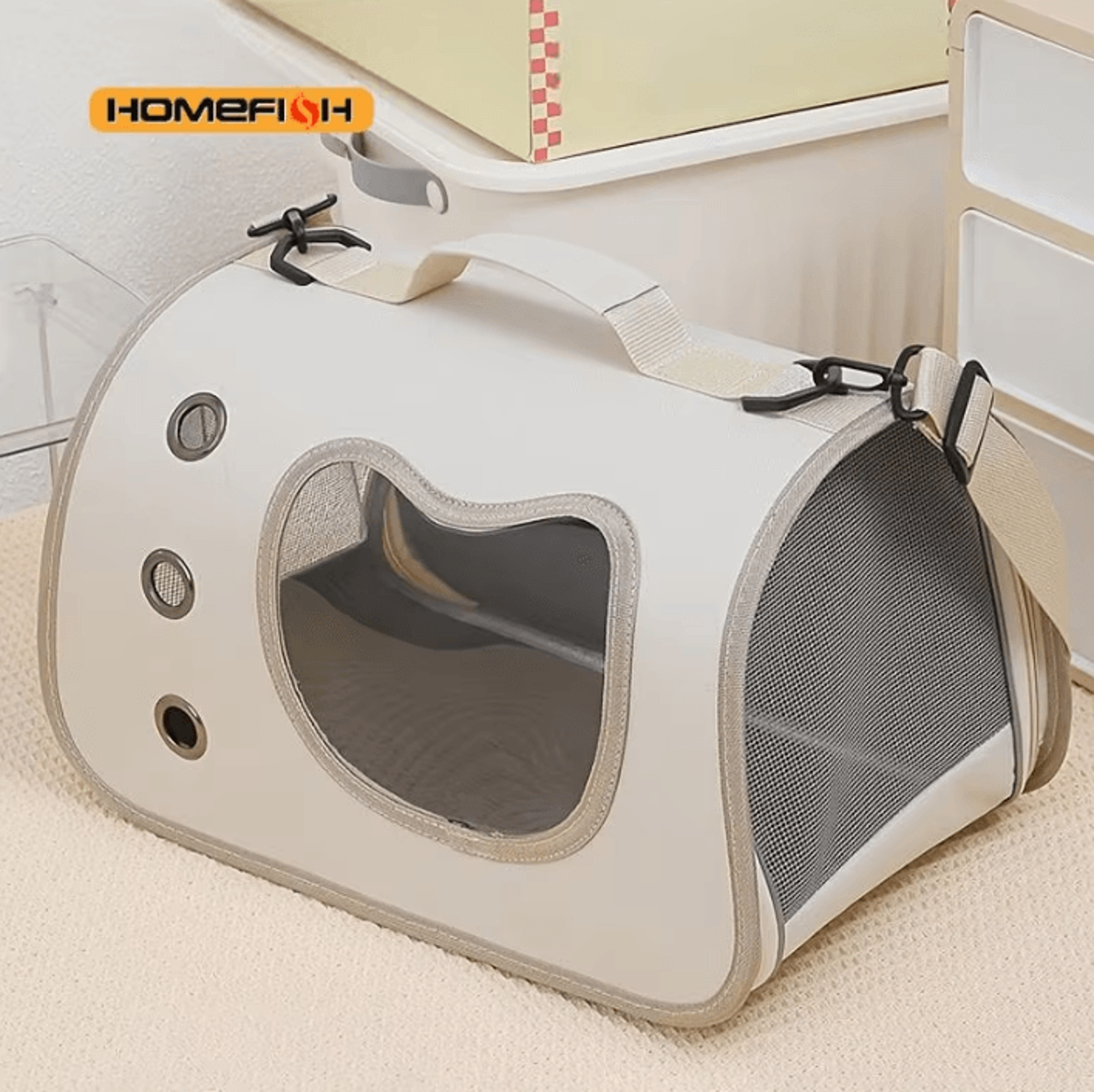 breathable foldable pet carrier shoulder bag