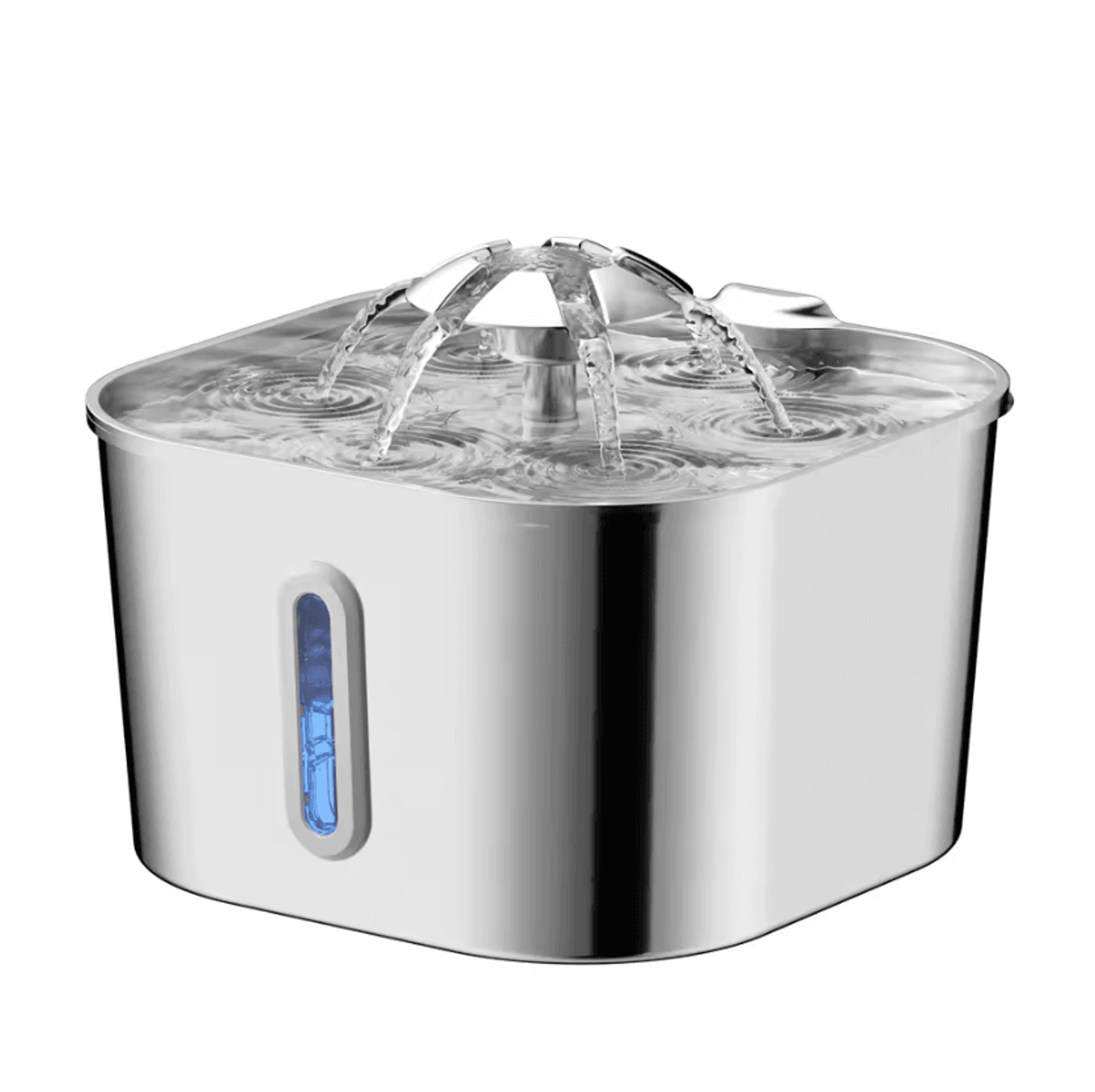 aquaflow stainless steel automatic cat water fountain
