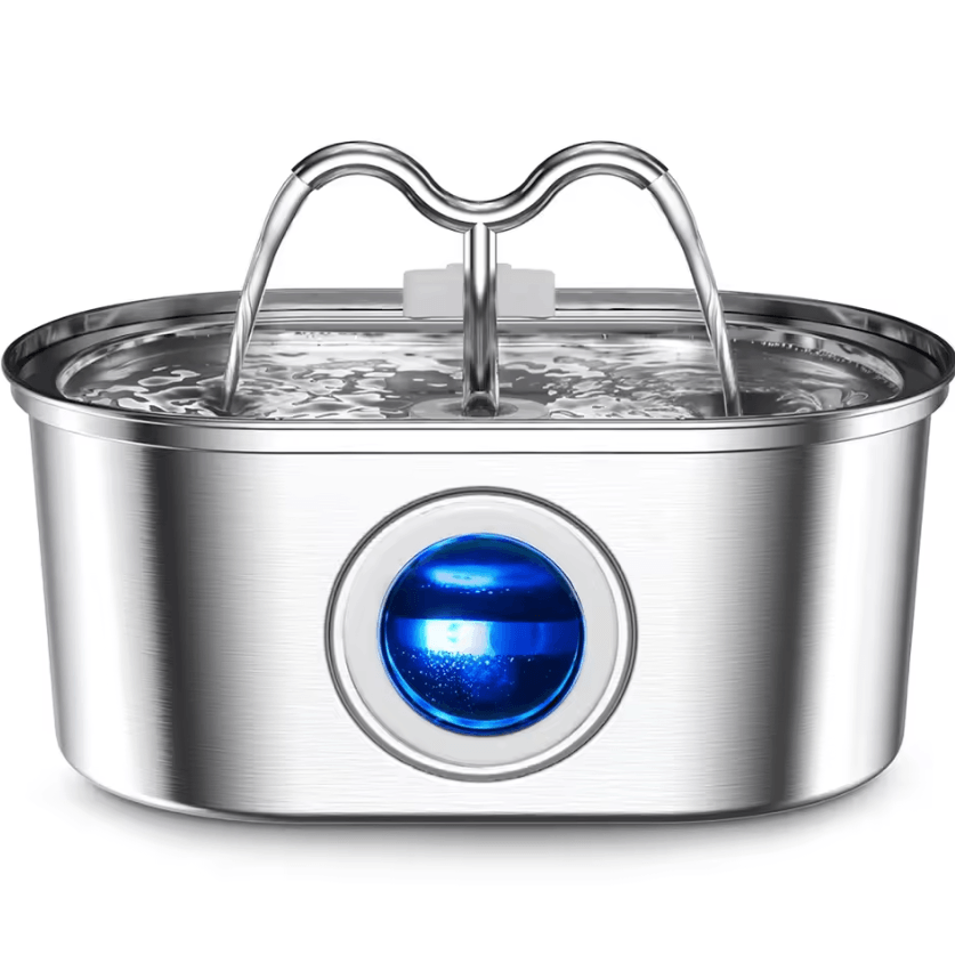aquaflow 3.2l stainless steel pet water fountain