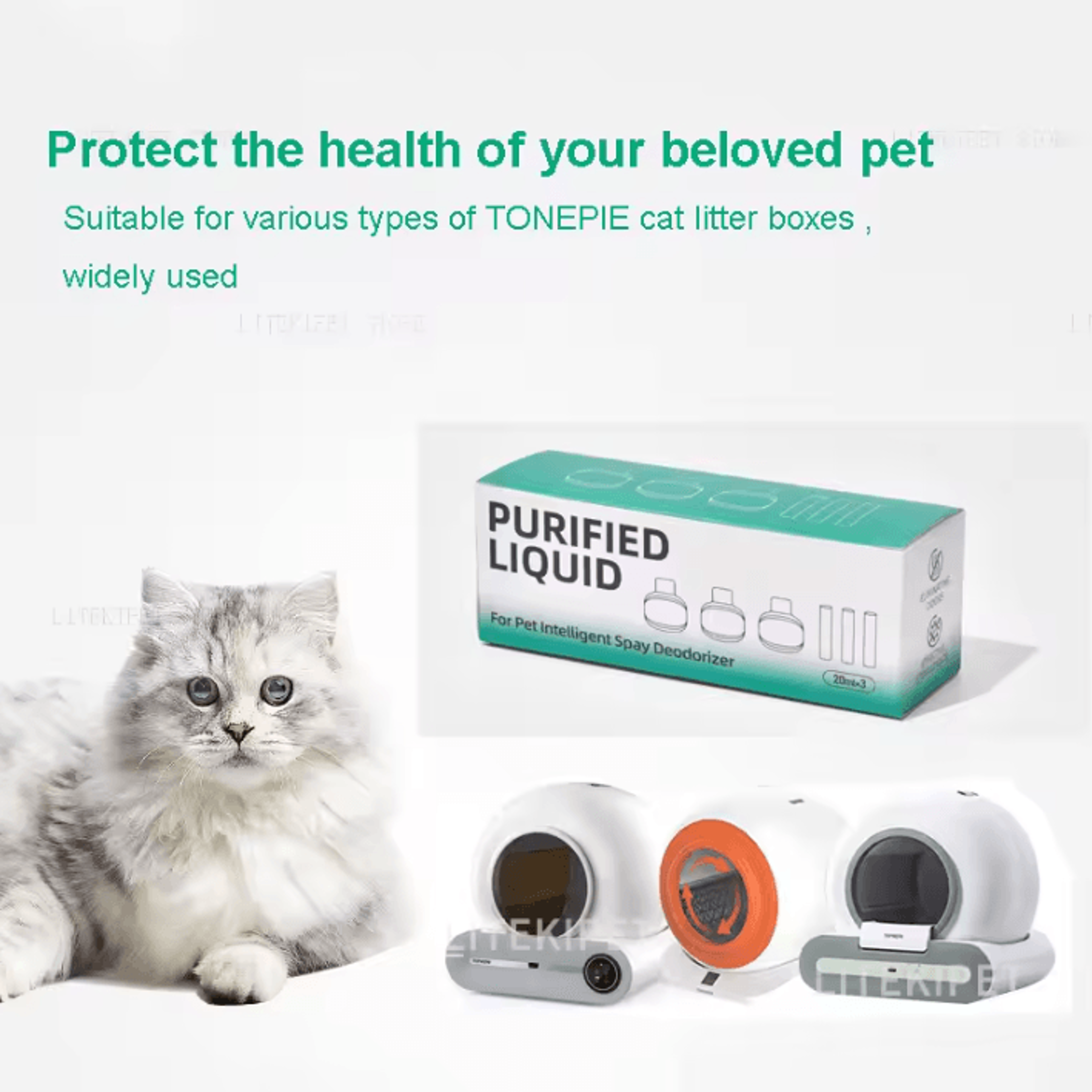 tonepie smart litter box deodorizing concentrate
